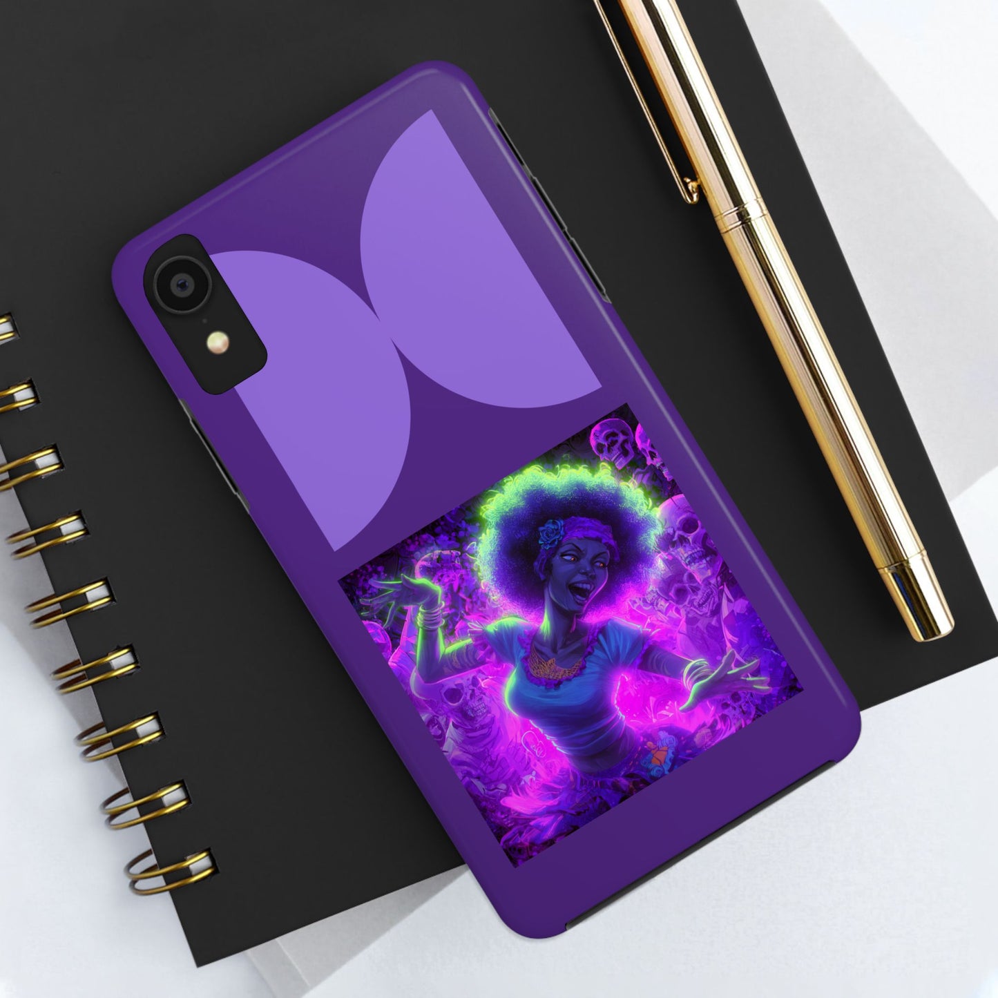 Vibrant Tough Phone Cases | Unique Phone Cover, Halloween Gift, Aesthetic Protection, Trendy Tech Accessory, Skull Design