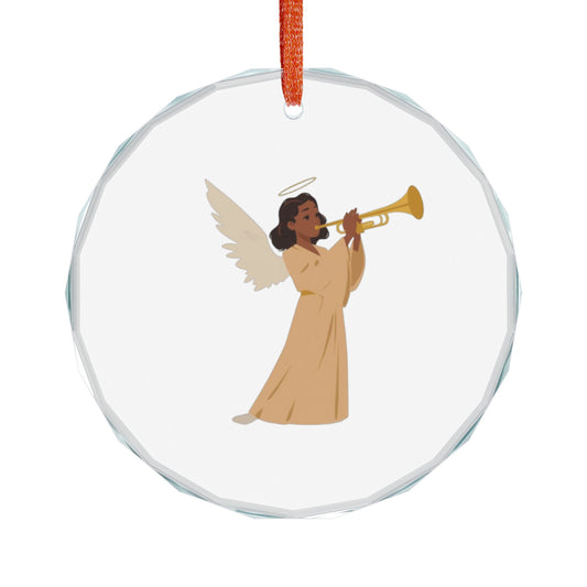Angel Heart Ornament, Christmas Tree Decoration, Gift for Holidays, Personalized Keepsake, Heavenly Decor