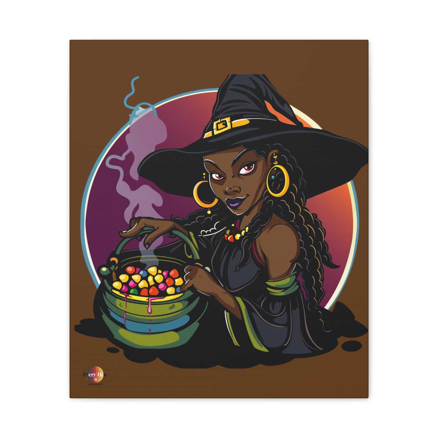 Witchy Canvas Art, Spooky Wall Decor, Halloween Home Decor, Magic Potion Artwork, Witch Decor, Gift for Witch Lovers