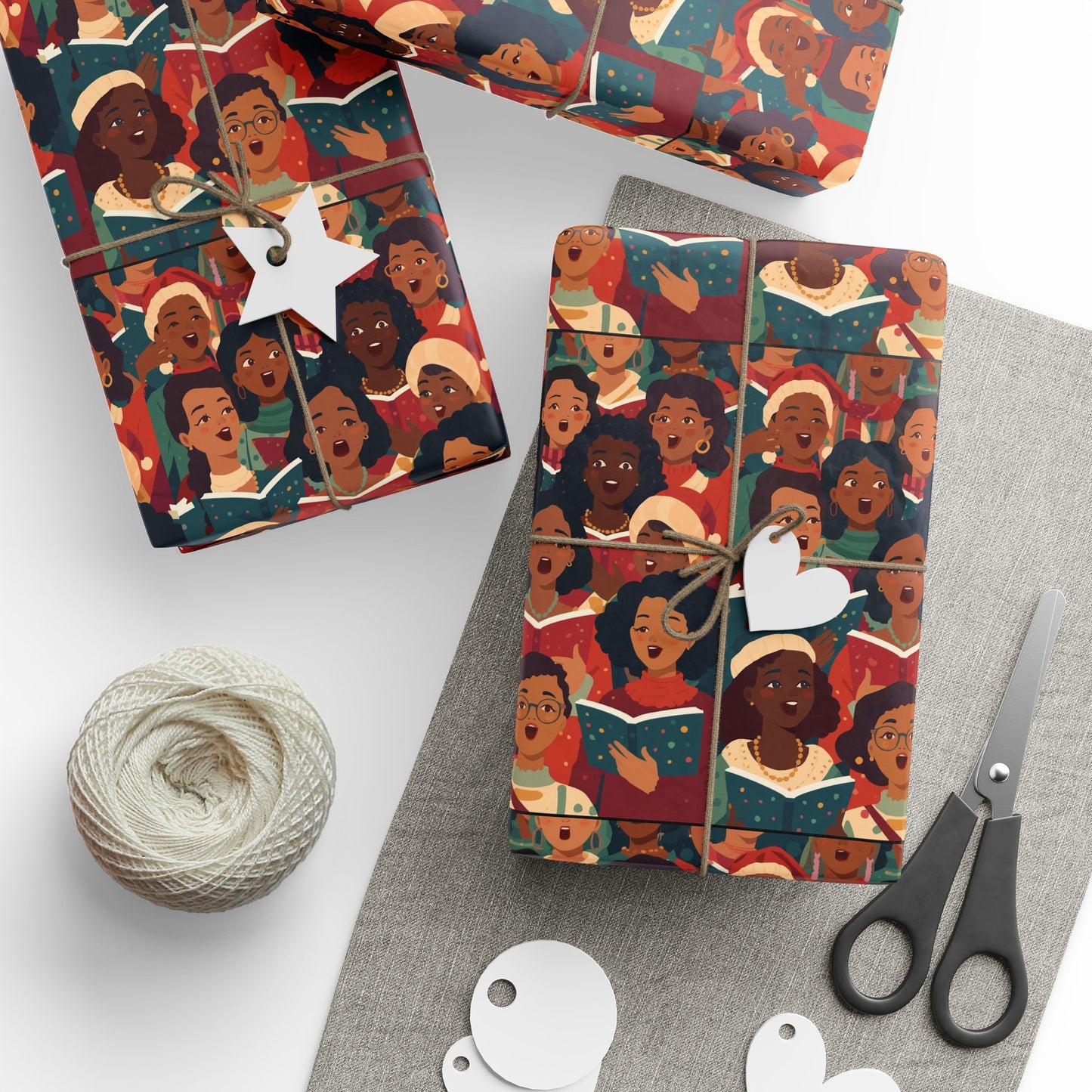 Cultural Celebration Wrapping Paper, Gift Wrap for Holidays, Birthdays, Festive Occasions, Party Supplies, Eco-Friendly