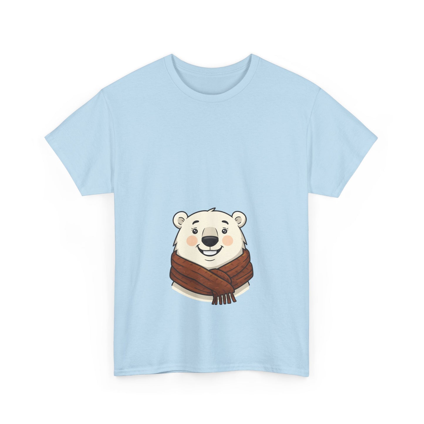 Cute Polar Bear Tee | Unisex Cotton T-shirt for Winter, Cozy Gift, Animal Lover Shirt, Chill Vibe Apparel, Christmas & Holiday Wear