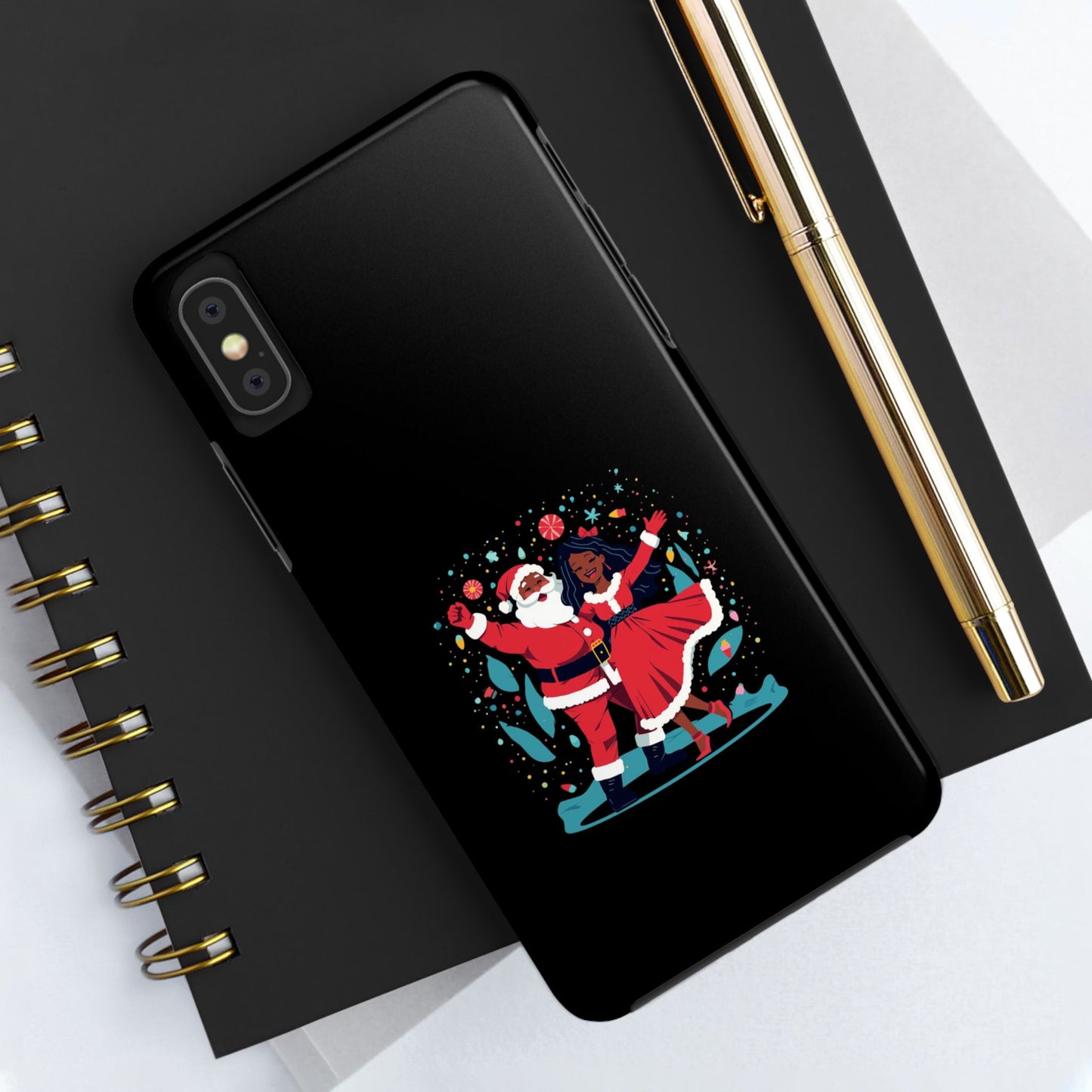 Festive Santa Phone Cases - Holiday Protection, Xmas Gifts, Winter Vibes, Merry & Bright, Unique Tech Accessories
