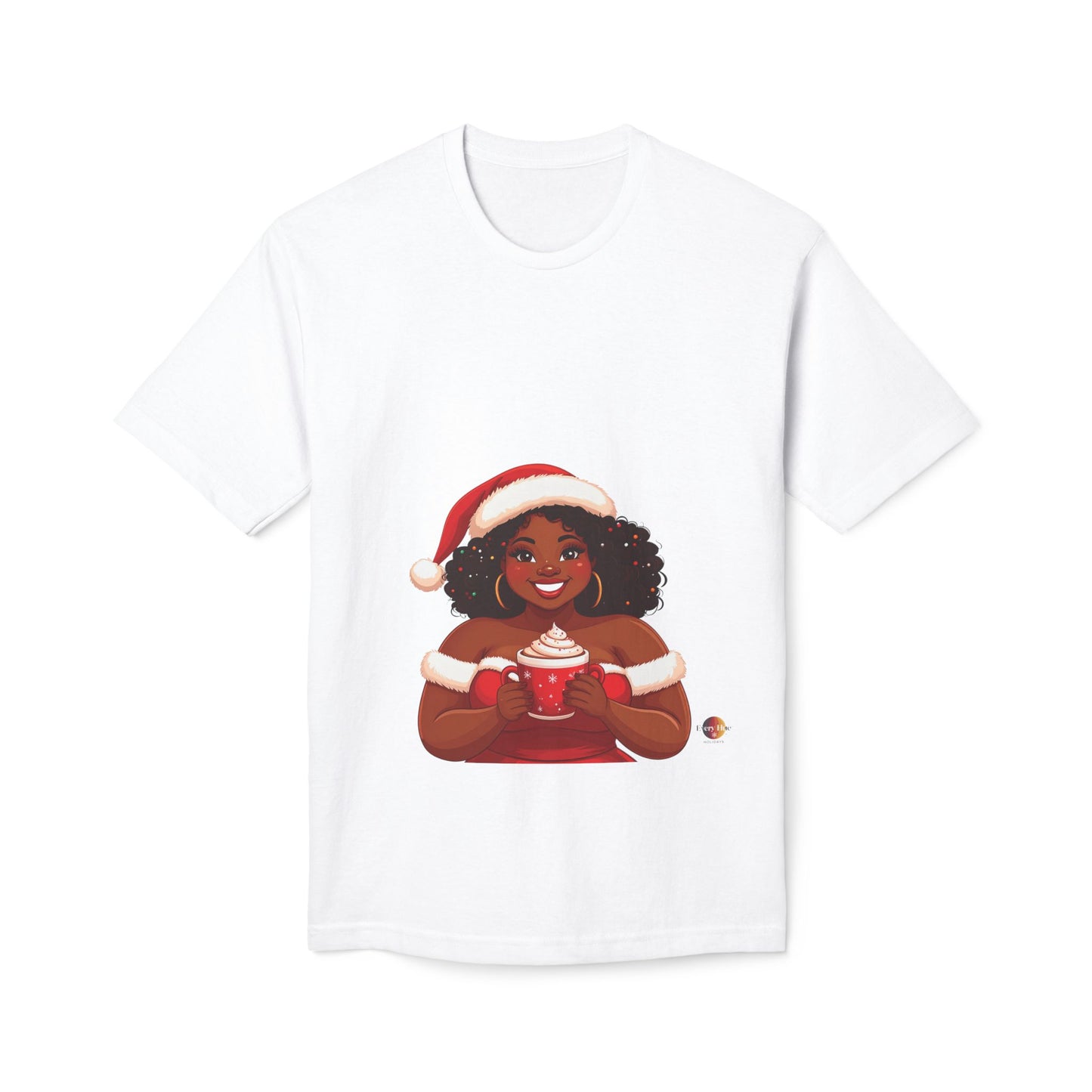 Festive Holiday T-shirt, Christmas shirt, winter t-shirt, gift for her, cozy clothing, seasonal apparel