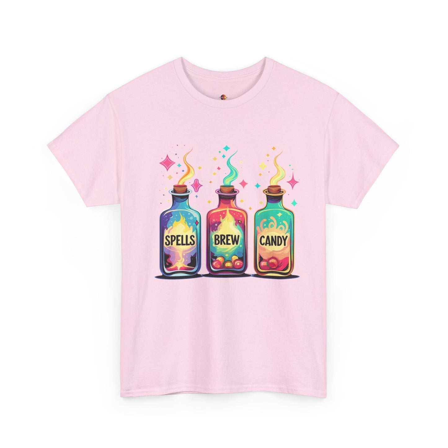Magical Potion T-Shirt - Spells Brew Candy Design, Cute Halloween Tee, Witchy Apparel, Gift for Magic Lovers, Casual Wear