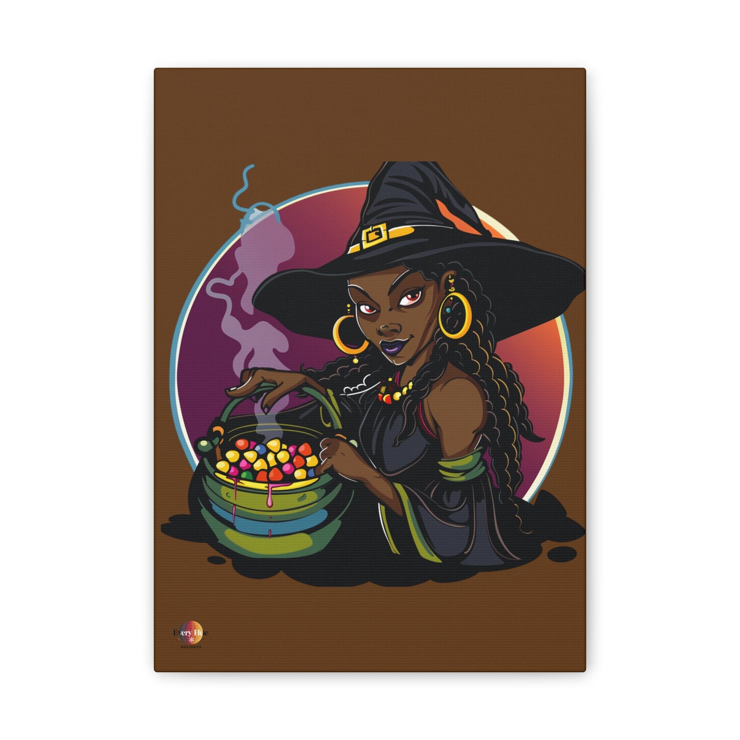 Witchy Canvas Art, Spooky Wall Decor, Halloween Home Decor, Magic Potion Artwork, Witch Decor, Gift for Witch Lovers