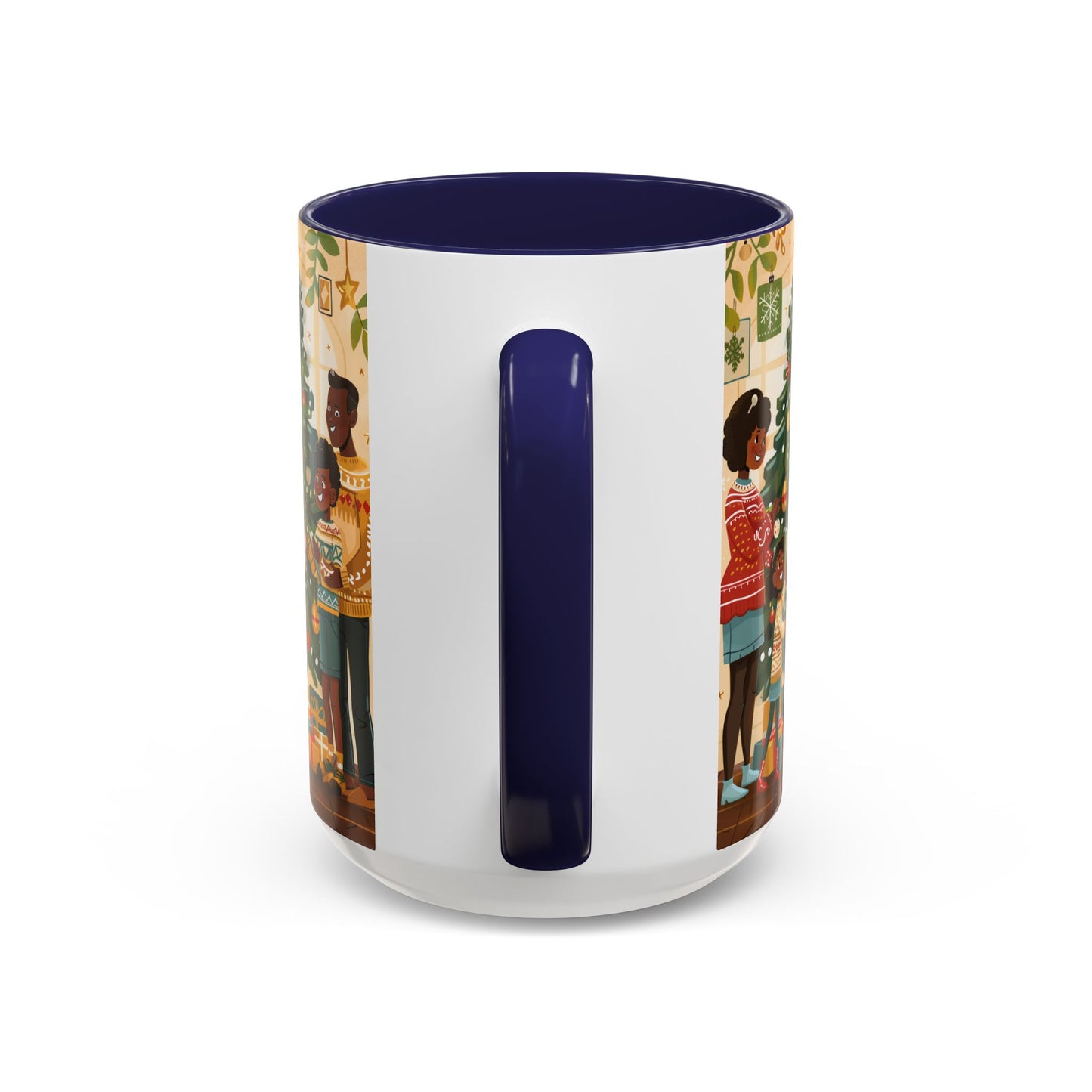 Christmas Family Celebration Mug, Holiday Coffee Cup, Festive Drinkware, Gift for Mom, Winter Decor, Cozy Family Moments