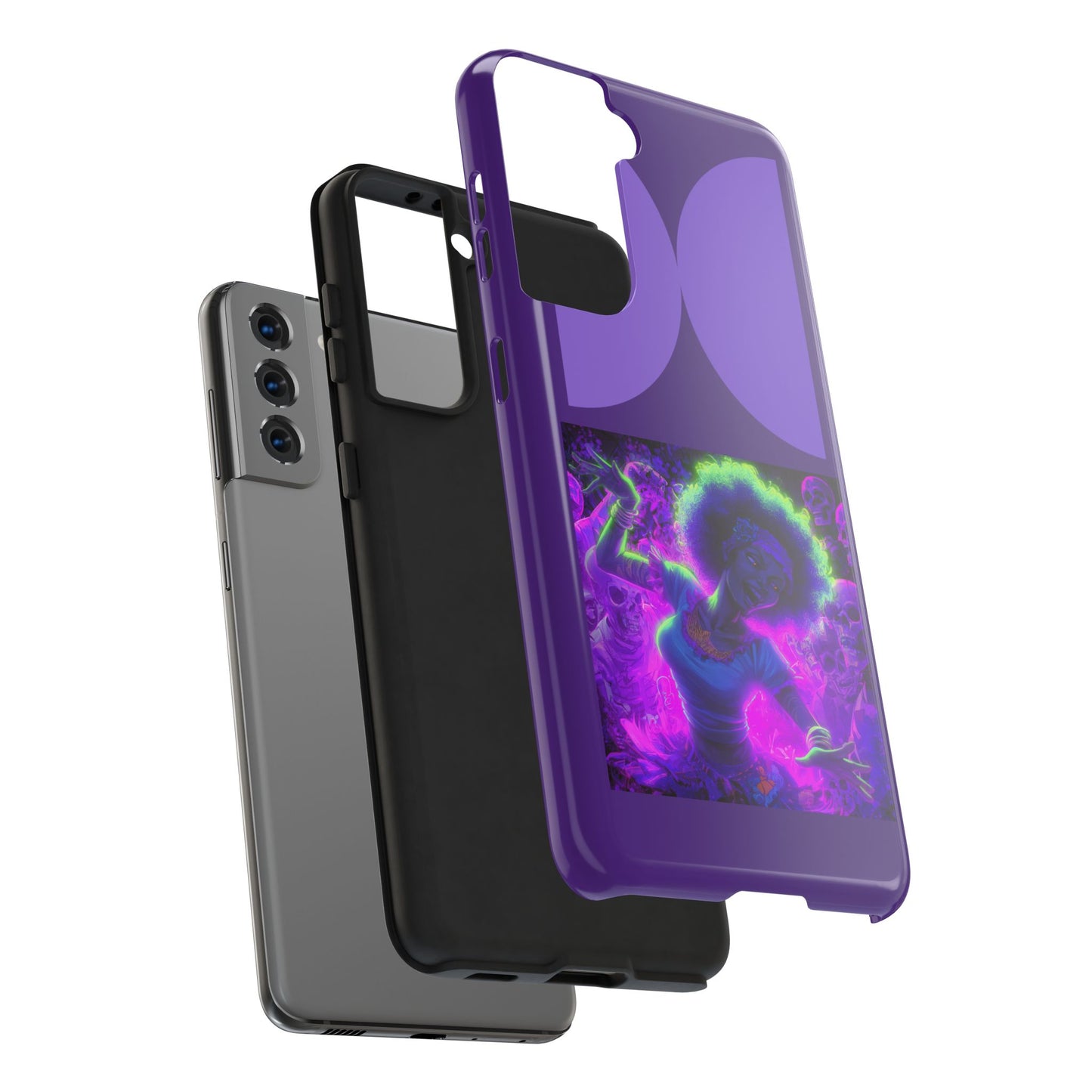 Vibrant Tough Phone Cases | Unique Phone Cover, Halloween Gift, Aesthetic Protection, Trendy Tech Accessory, Skull Design