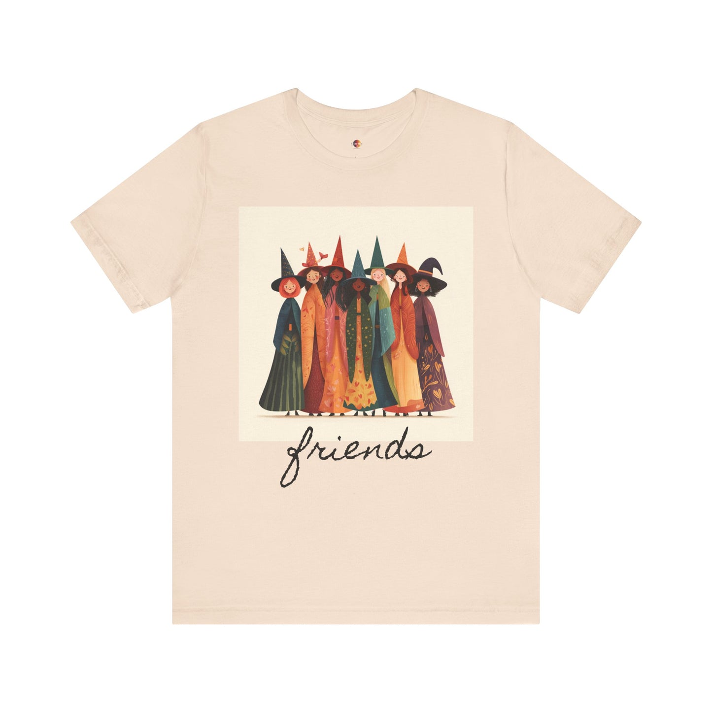 Witchy Friends Halloween Tee, Unisex Halloween Shirt, Festive Witch T-Shirt, Spooky Season Apparel, Witchy Apparel, Witch-Themed Clothing