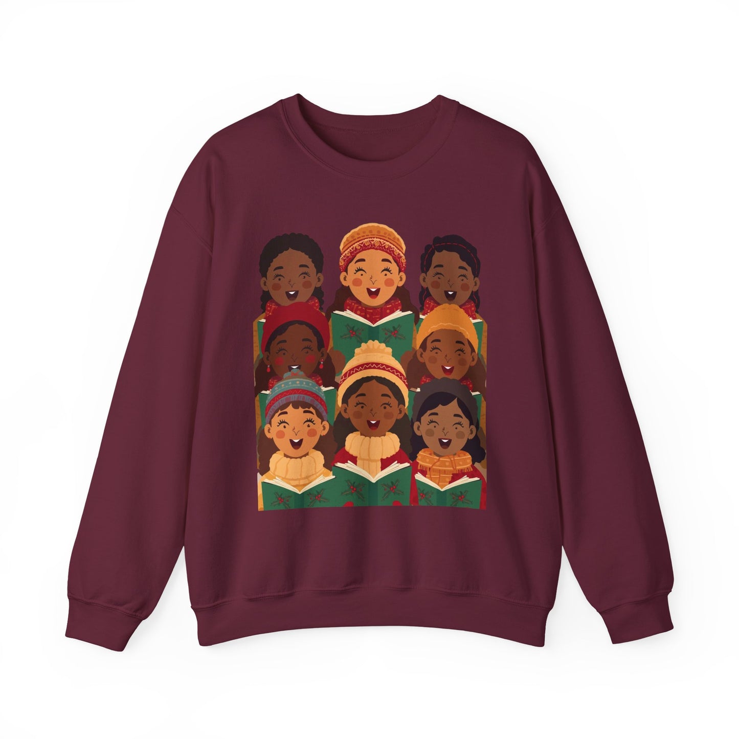 Singing Joy Crewneck Sweatshirt, Cozy Choir Sweatshirt, Festival Apparel, Group Performance Top, Gift for Music Lovers, Unisex Sweatshirt