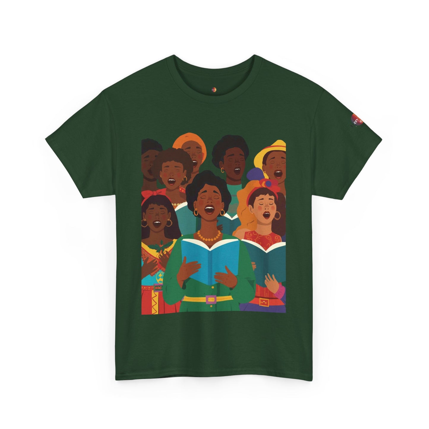 Singing Joy Unisex Heavy Cotton Tee, Inspirational Choir Shirt, Community Spirit Tee, Gift for Music Lovers, Perfect for Celebrations