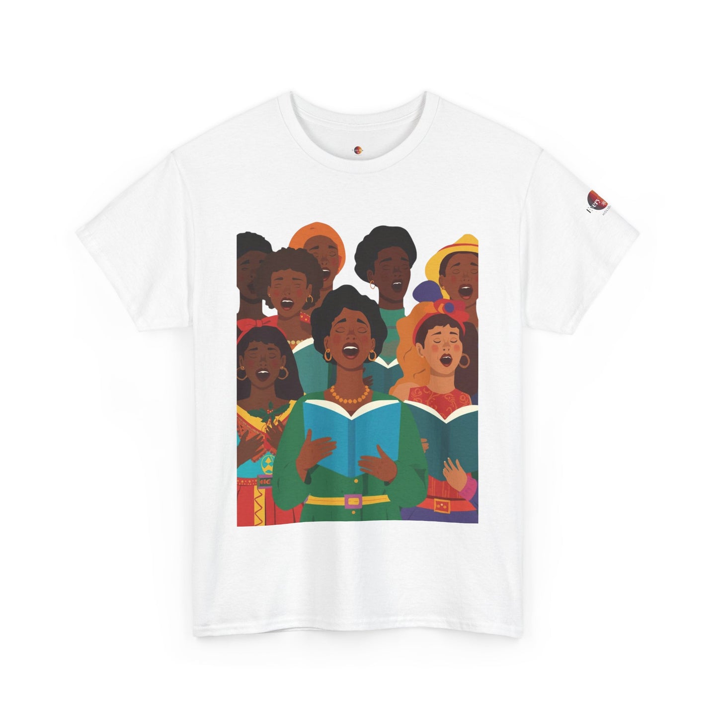 Singing Joy Unisex Heavy Cotton Tee, Inspirational Choir Shirt, Community Spirit Tee, Gift for Music Lovers, Perfect for Celebrations