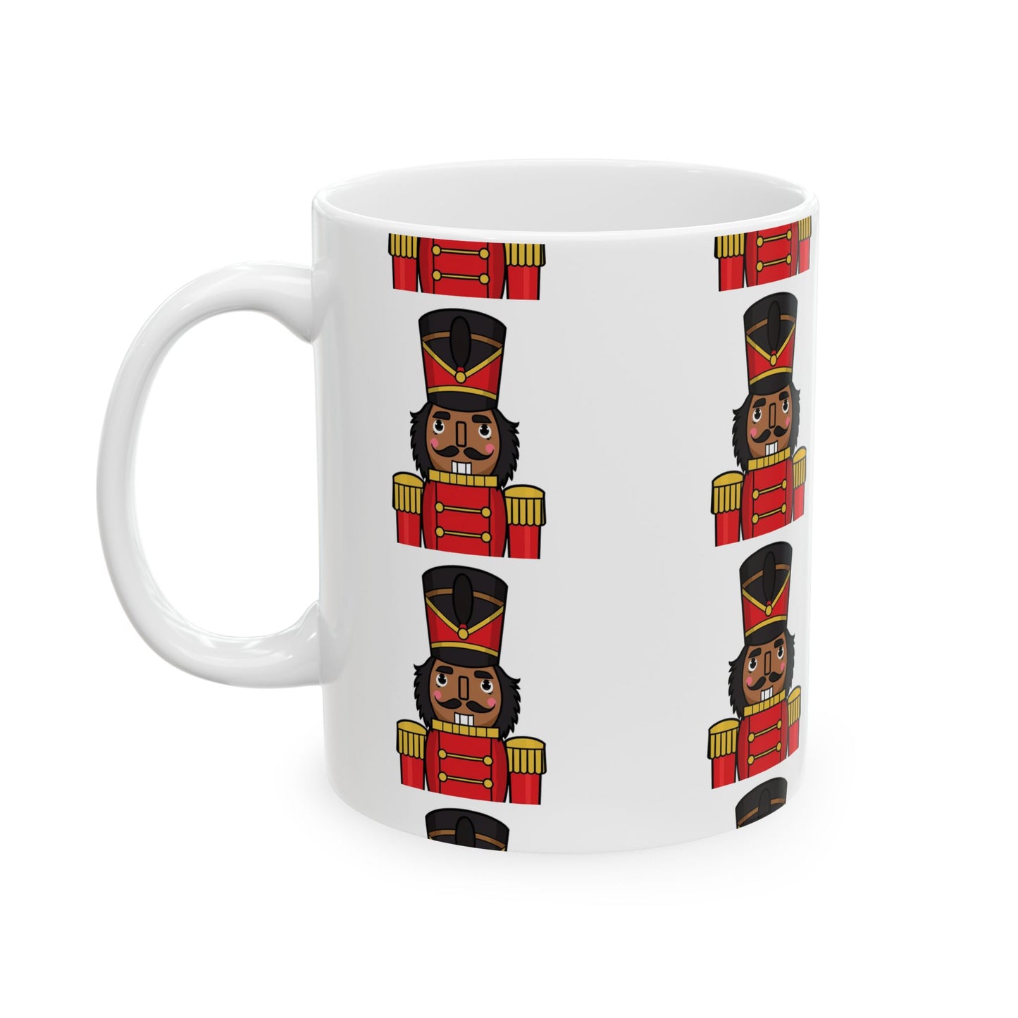 Nutcracker Christmas Mug, Holiday Gift, Winter Decor, Coffee Cup, Festive Kitchenware, Unique Xmas Present