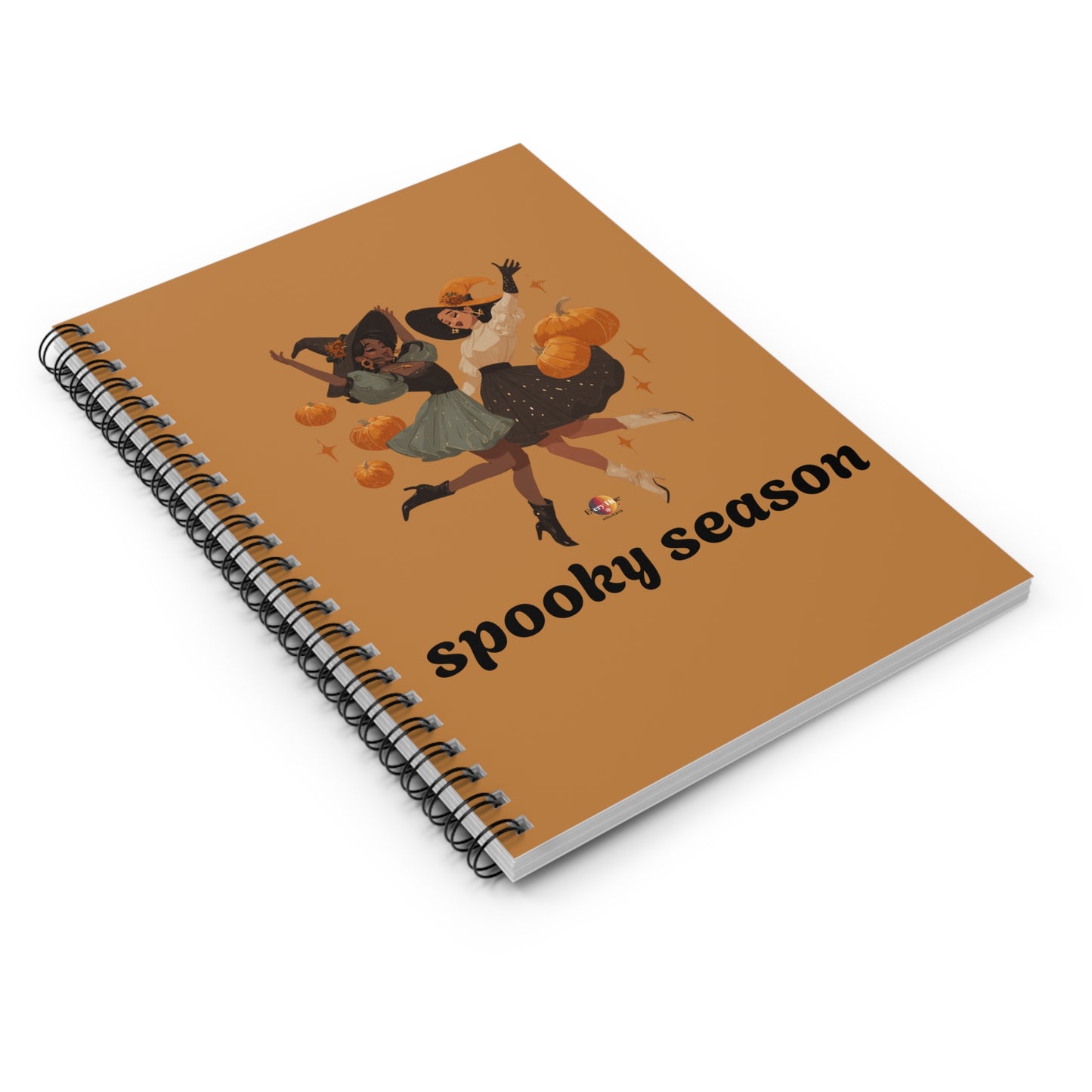Spooky Season Spiral Notebook, Halloween Journal, Fall Stationery, Cute Notebook for Witch Lovers, Gift for Teachers and Students