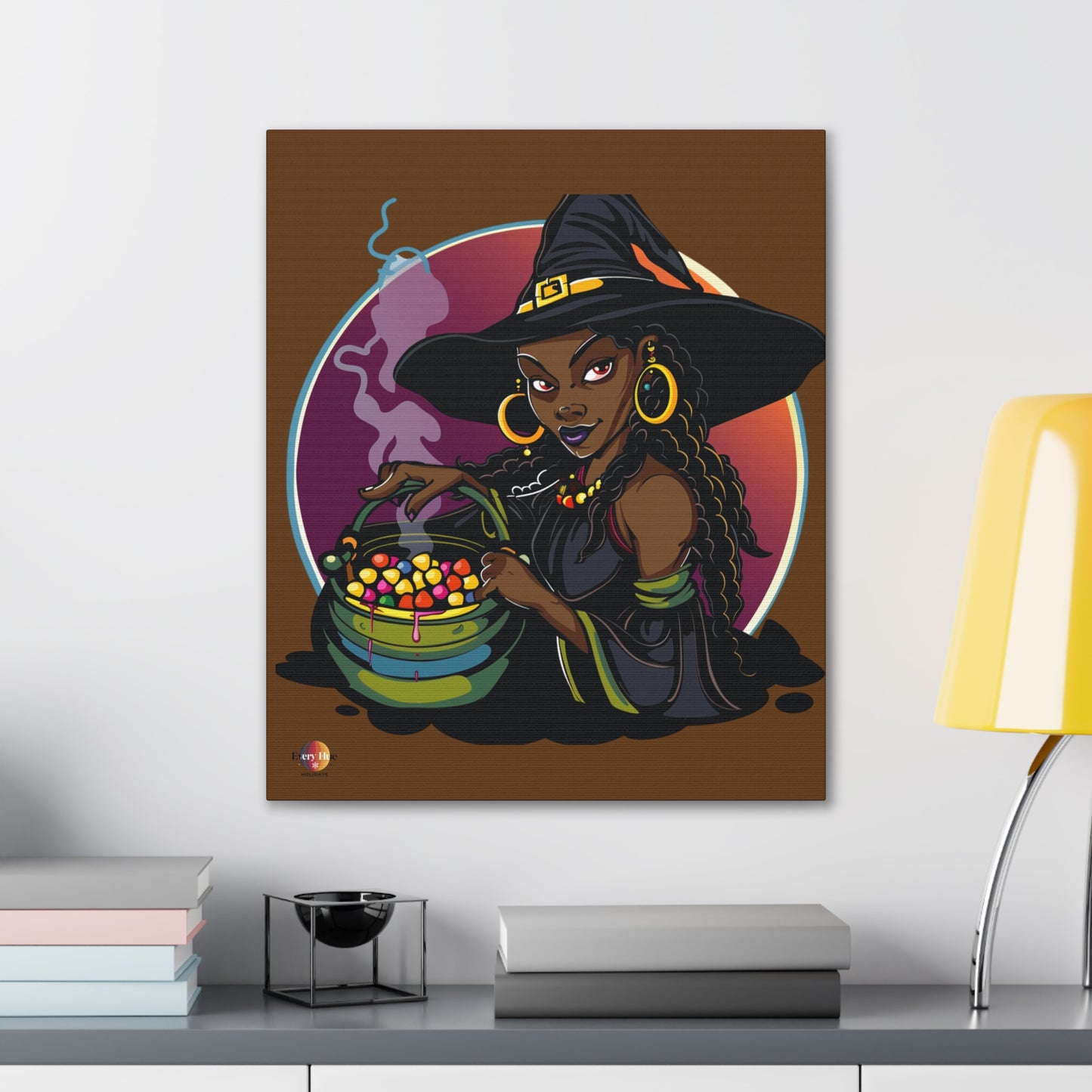 Witchy Canvas Art, Spooky Wall Decor, Halloween Home Decor, Magic Potion Artwork, Witch Decor, Gift for Witch Lovers
