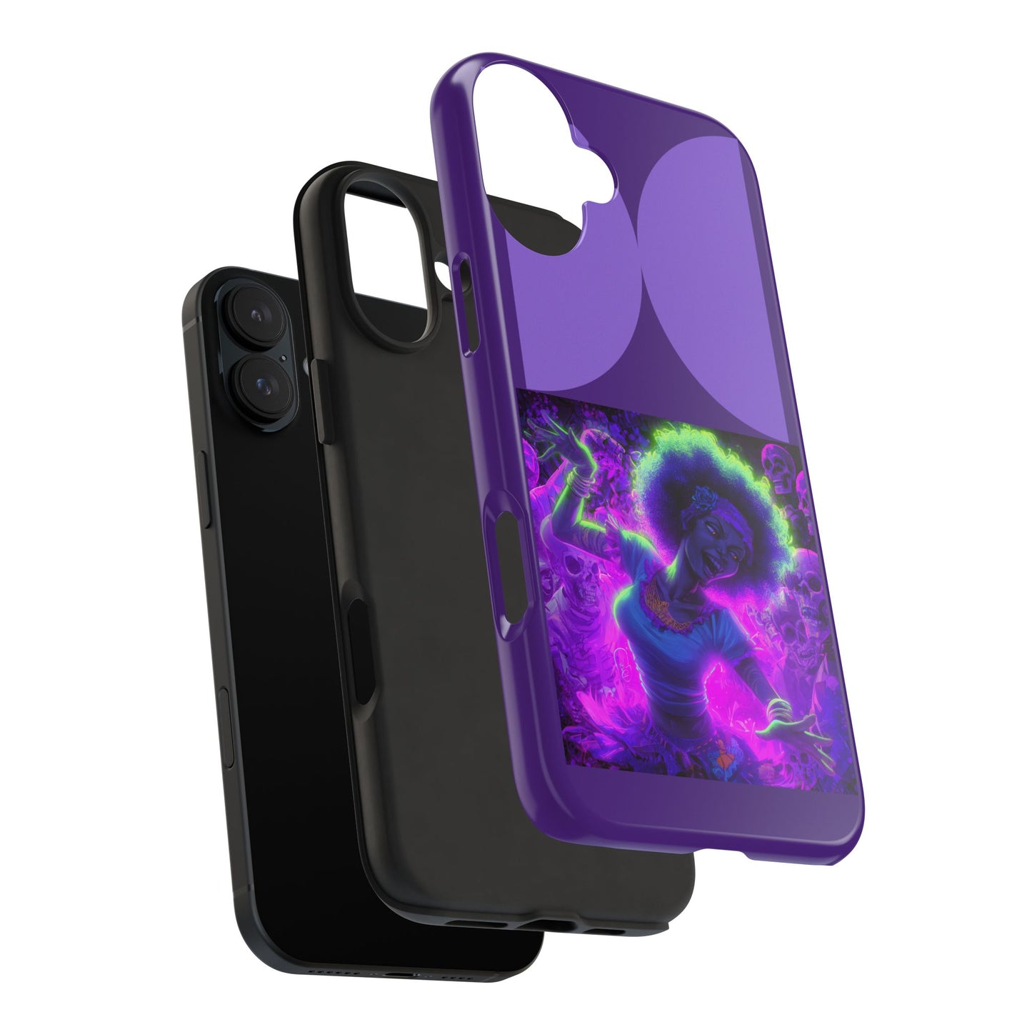 Vibrant Tough Phone Cases | Unique Phone Cover, Halloween Gift, Aesthetic Protection, Trendy Tech Accessory, Skull Design