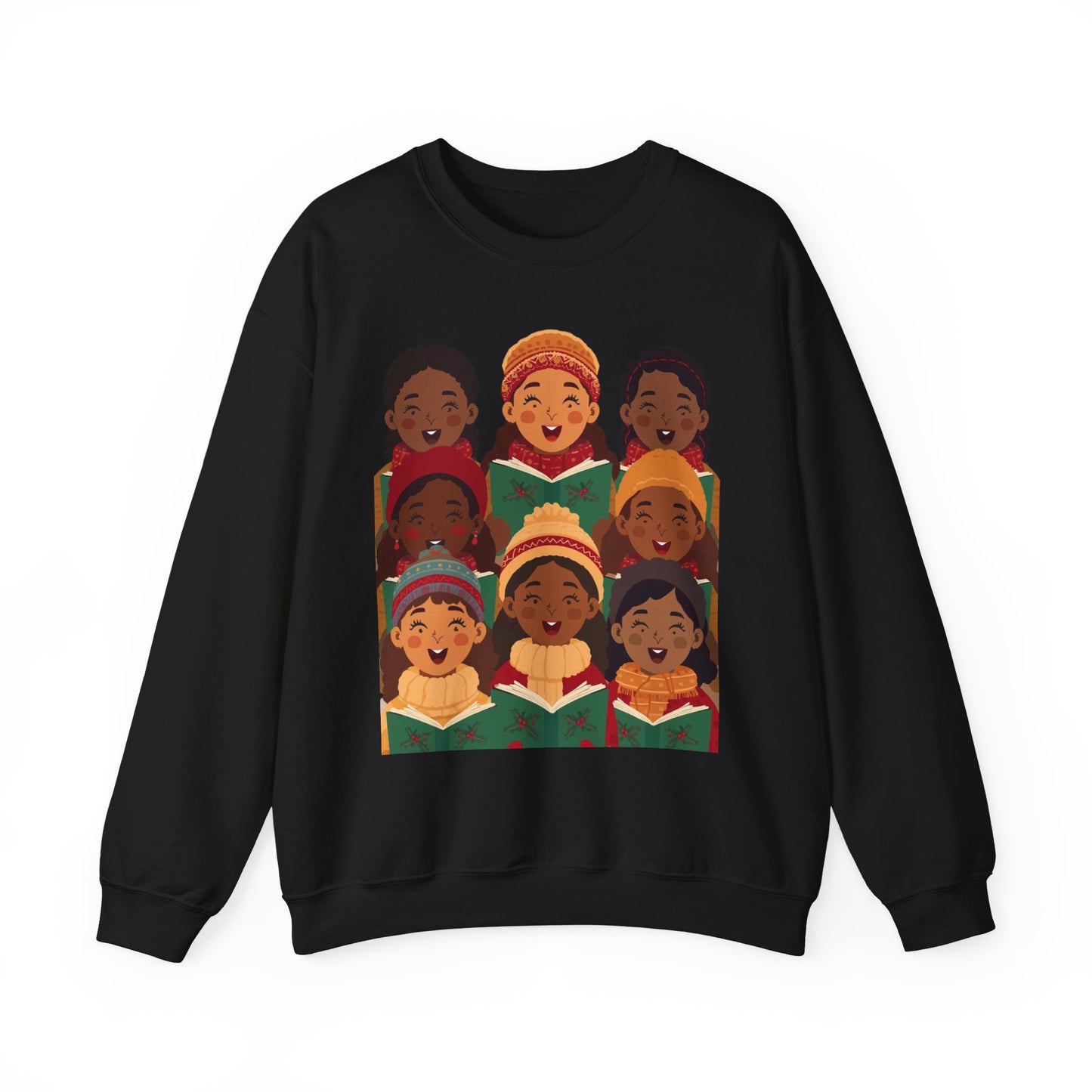 Singing Joy Crewneck Sweatshirt, Cozy Choir Sweatshirt, Festival Apparel, Group Performance Top, Gift for Music Lovers, Unisex Sweatshirt