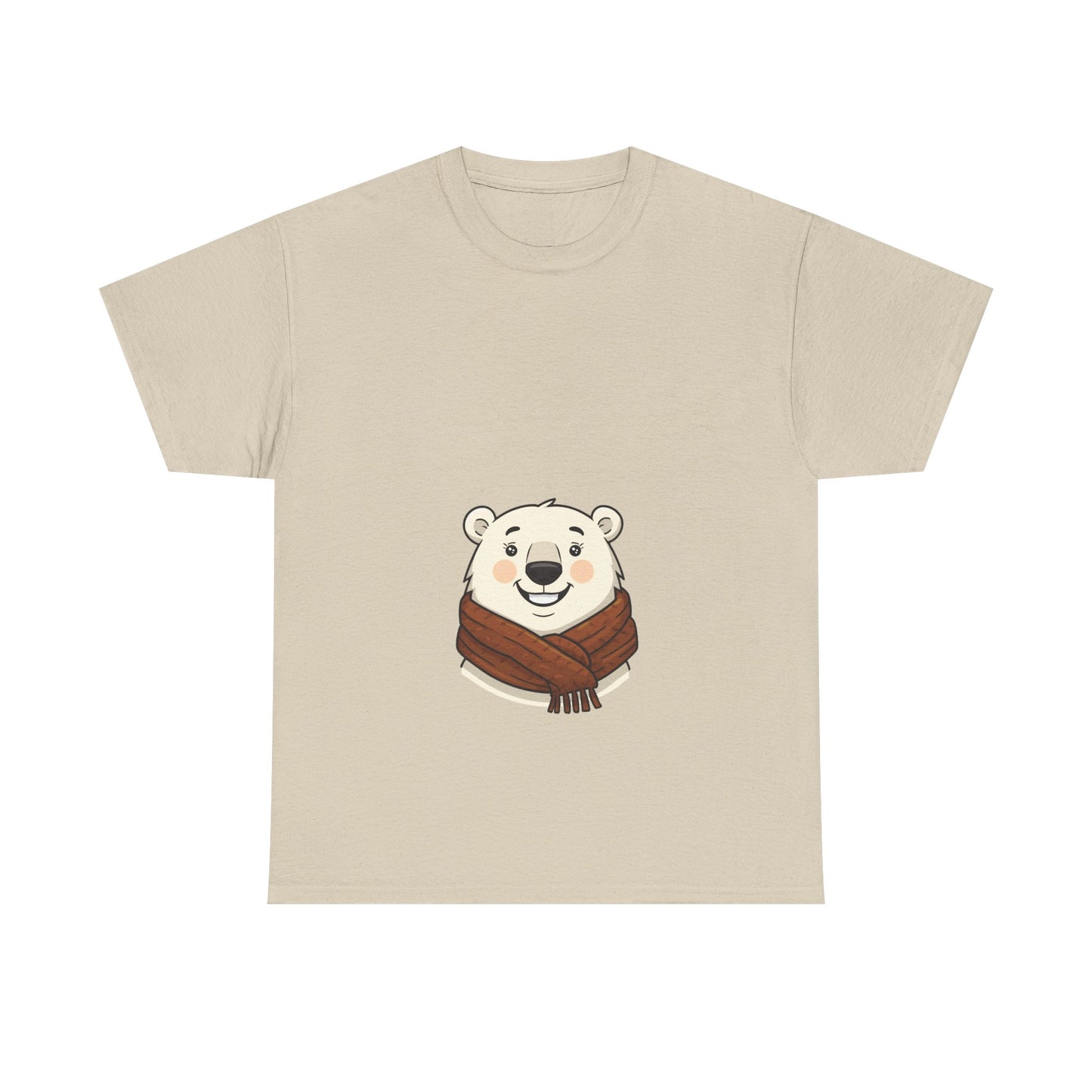 Cute Polar Bear Tee | Unisex Cotton T-shirt for Winter, Cozy Gift, Animal Lover Shirt, Chill Vibe Apparel, Christmas & Holiday Wear
