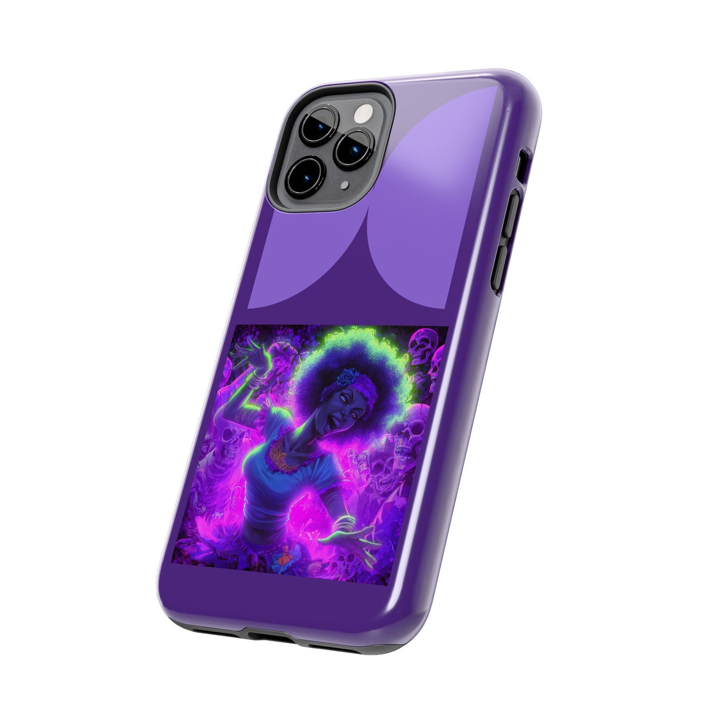 Vibrant Tough Phone Cases | Unique Phone Cover, Halloween Gift, Aesthetic Protection, Trendy Tech Accessory, Skull Design