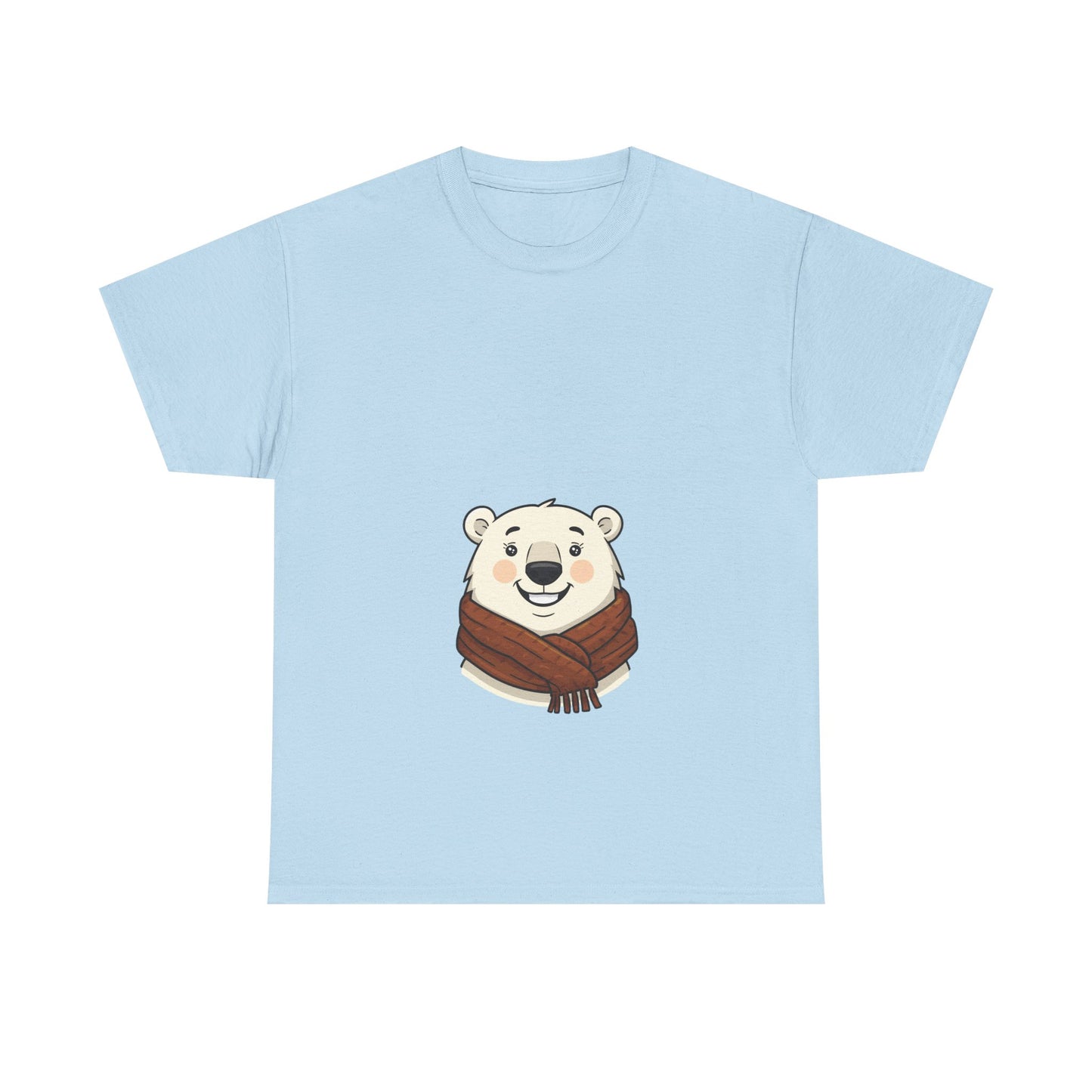 Cute Polar Bear Tee | Unisex Cotton T-shirt for Winter, Cozy Gift, Animal Lover Shirt, Chill Vibe Apparel, Christmas & Holiday Wear