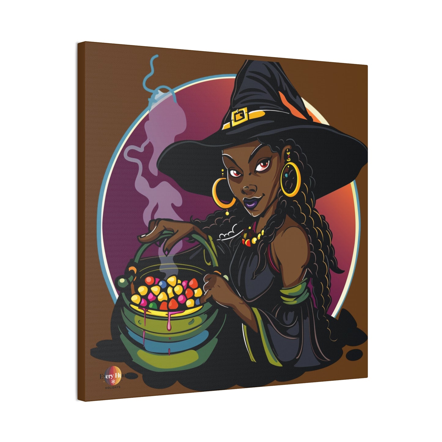 Witchy Canvas Art, Spooky Wall Decor, Halloween Home Decor, Magic Potion Artwork, Witch Decor, Gift for Witch Lovers