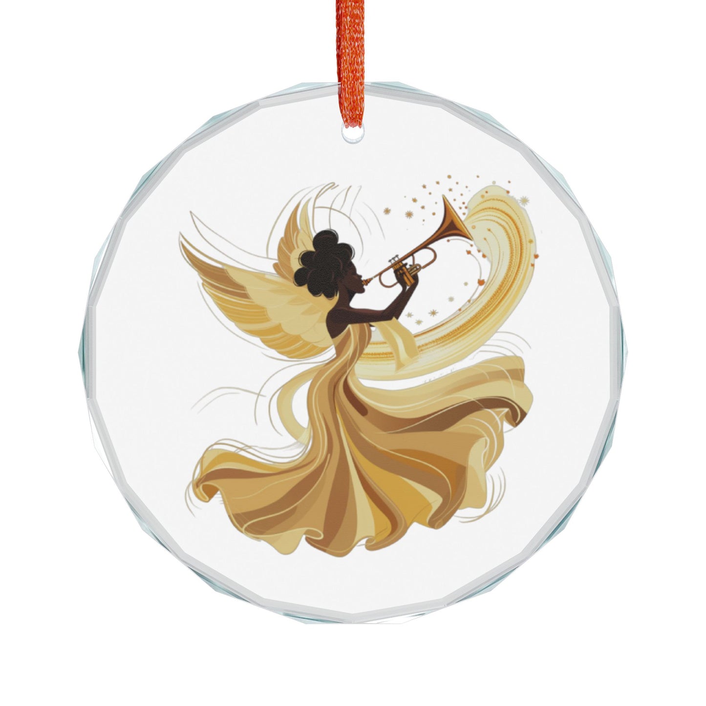 Elegant Angel Crystal Glass Ornament, Christmas Decor, Holiday Gift, Art Pendant, Home Decoration, Keepsake