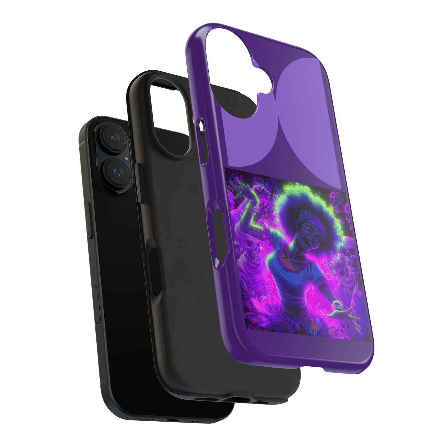 Vibrant Tough Phone Cases | Unique Phone Cover, Halloween Gift, Aesthetic Protection, Trendy Tech Accessory, Skull Design