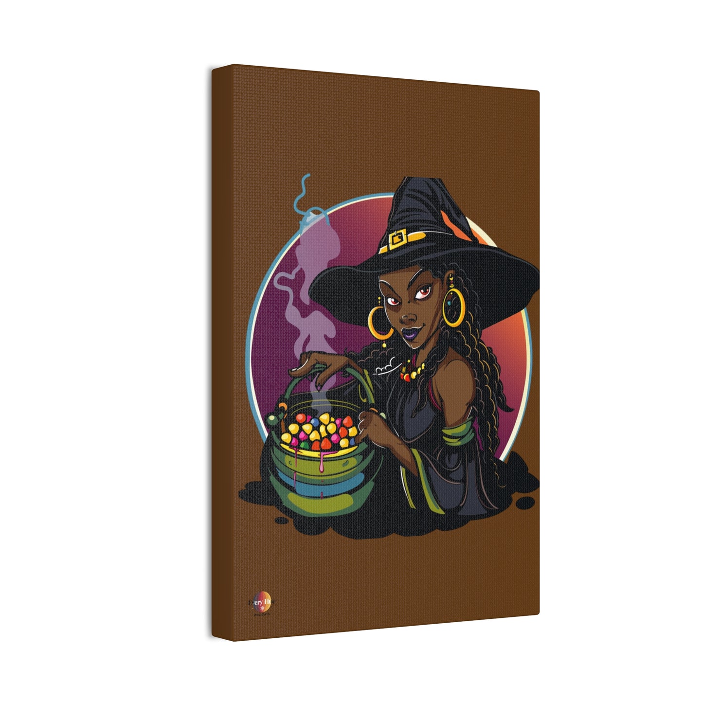 Witchy Canvas Art, Spooky Wall Decor, Halloween Home Decor, Magic Potion Artwork, Witch Decor, Gift for Witch Lovers