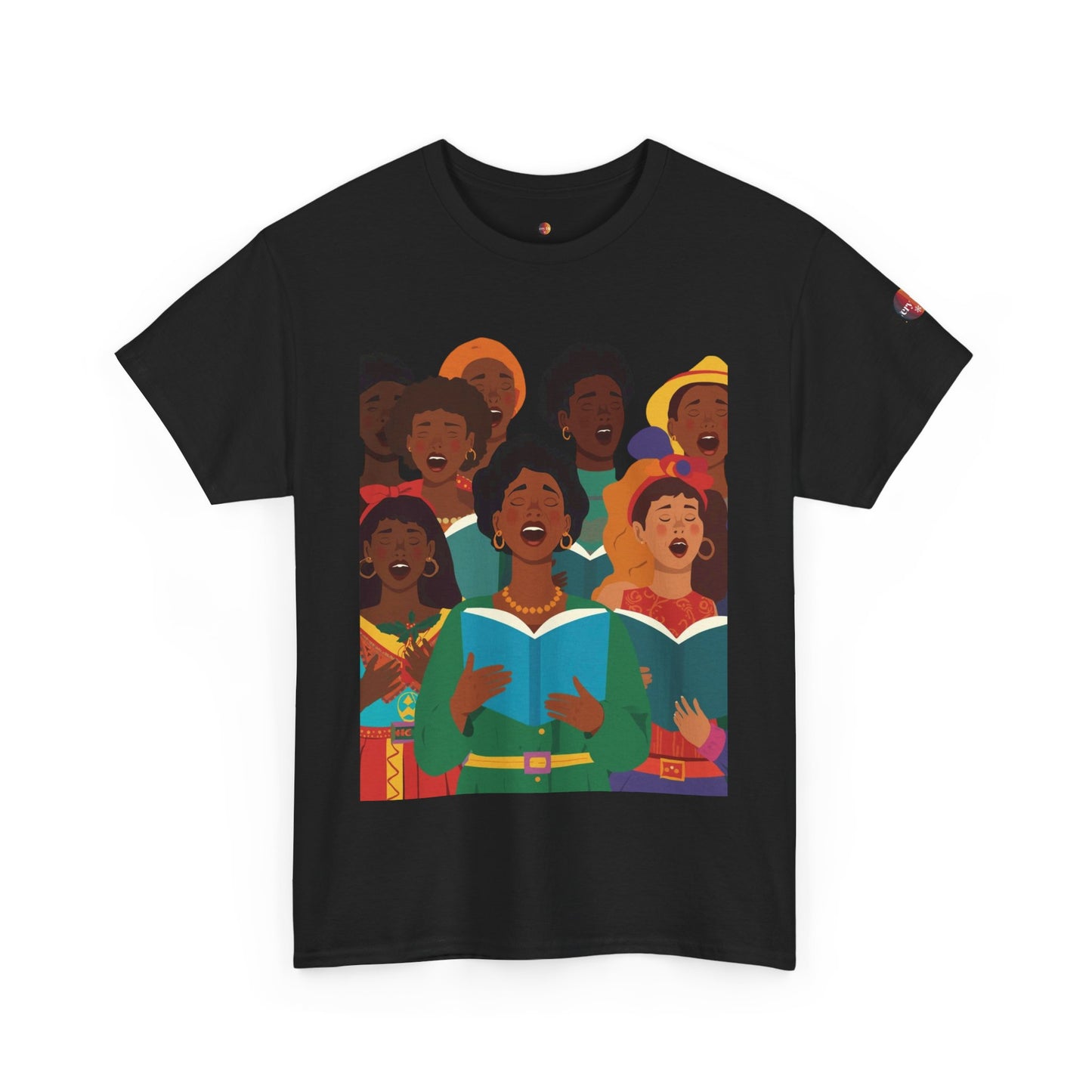 Singing Joy Unisex Heavy Cotton Tee, Inspirational Choir Shirt, Community Spirit Tee, Gift for Music Lovers, Perfect for Celebrations