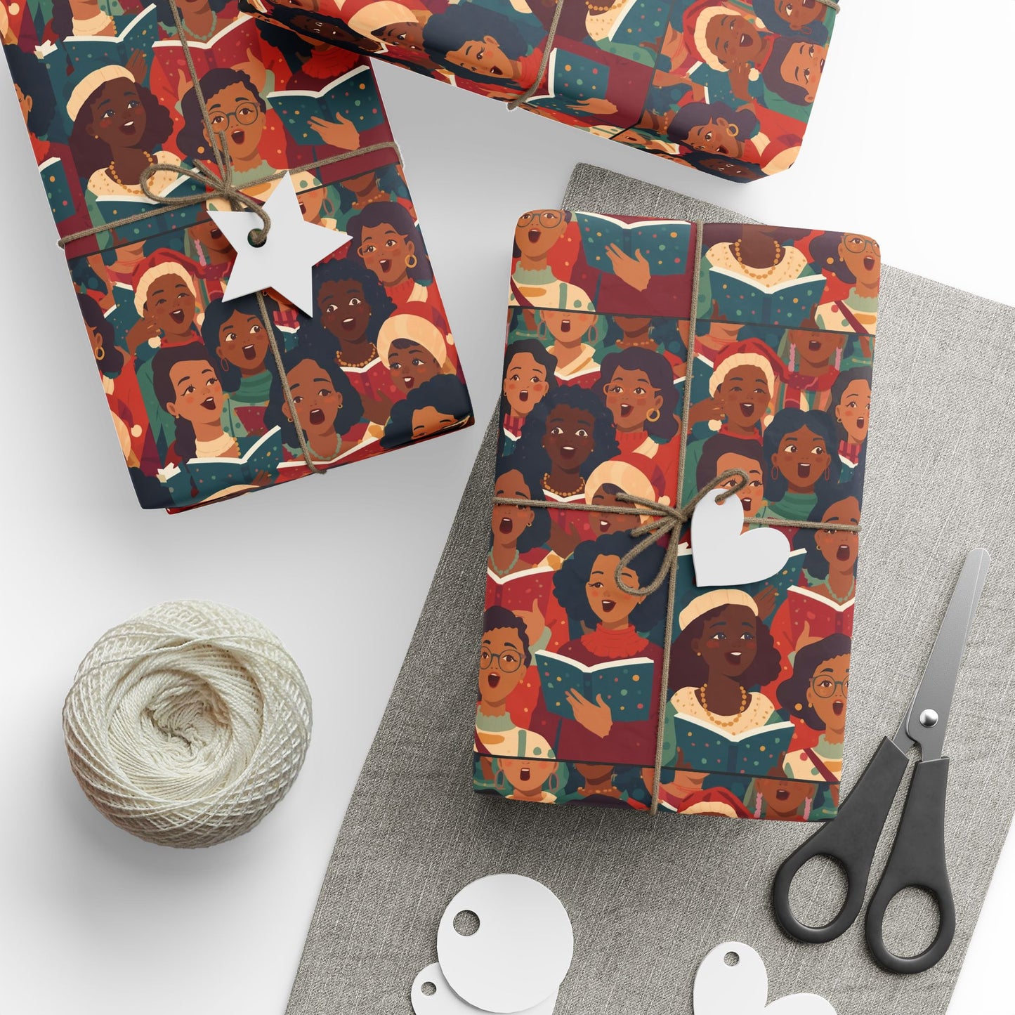 Cultural Celebration Wrapping Paper, Gift Wrap for Holidays, Birthdays, Festive Occasions, Party Supplies, Eco-Friendly