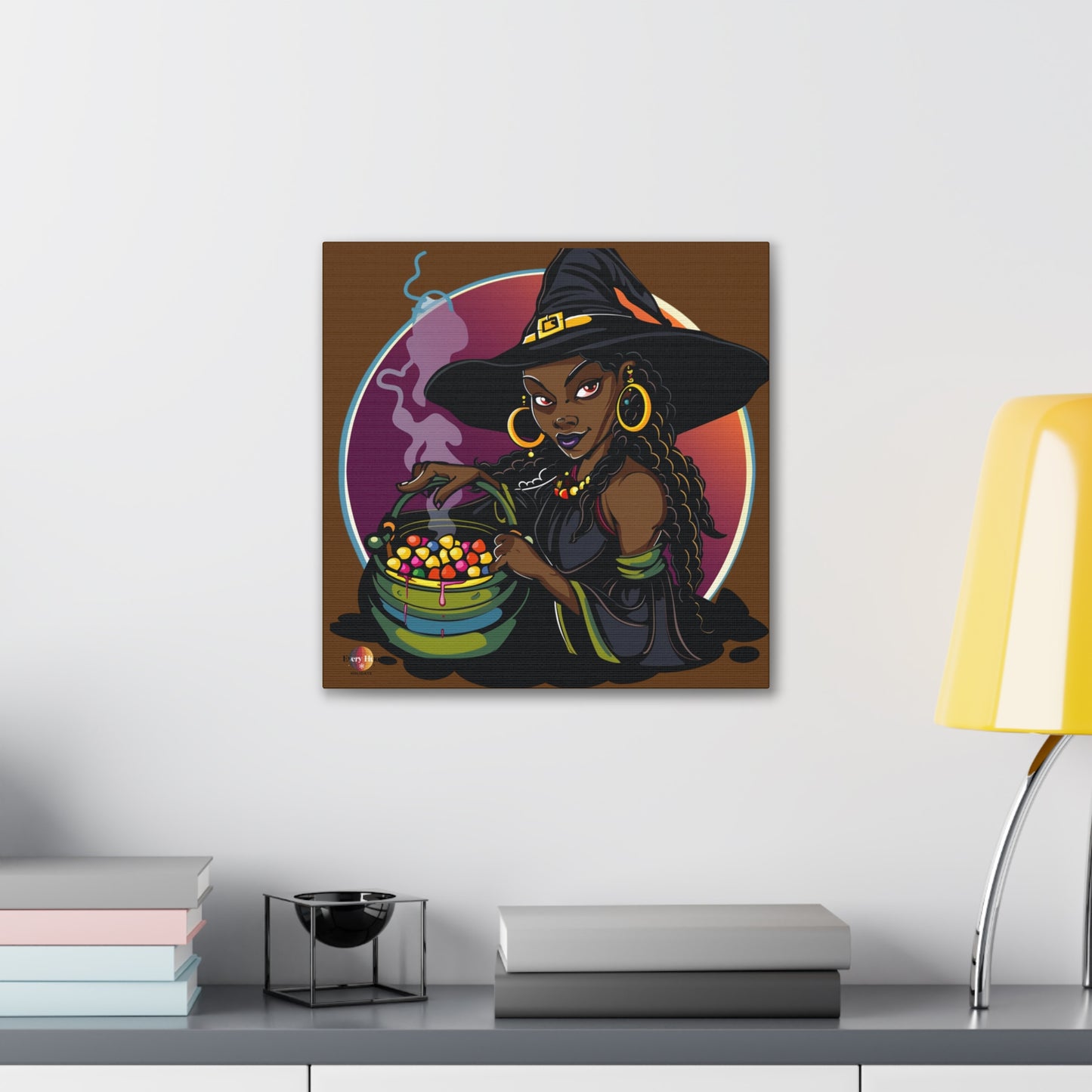 Witchy Canvas Art, Spooky Wall Decor, Halloween Home Decor, Magic Potion Artwork, Witch Decor, Gift for Witch Lovers