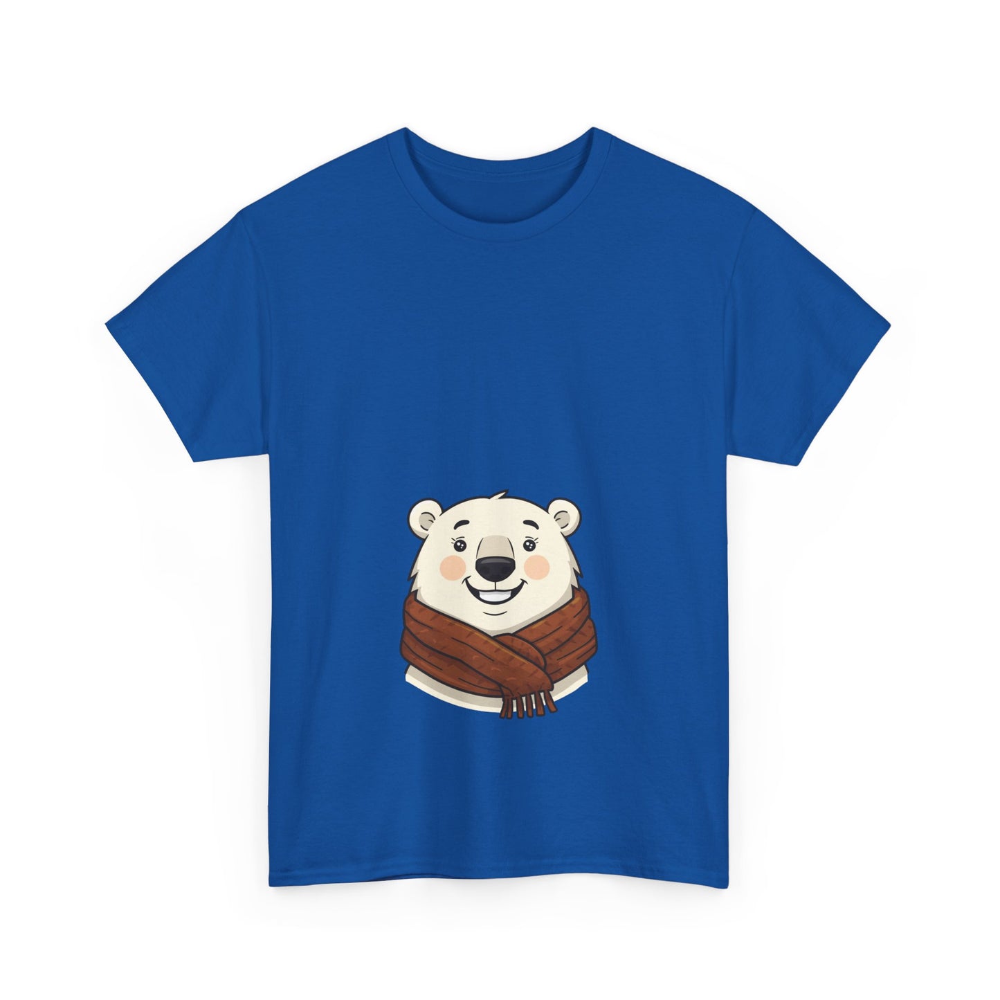 Cute Polar Bear Tee | Unisex Cotton T-shirt for Winter, Cozy Gift, Animal Lover Shirt, Chill Vibe Apparel, Christmas & Holiday Wear