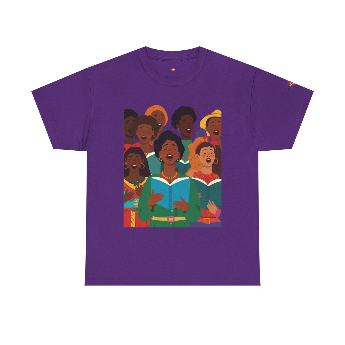 Singing Joy Unisex Heavy Cotton Tee, Inspirational Choir Shirt, Community Spirit Tee, Gift for Music Lovers, Perfect for Celebrations