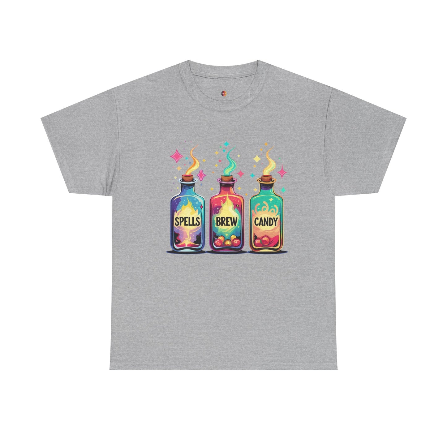 Magical Potion T-Shirt - Spells Brew Candy Design, Cute Halloween Tee, Witchy Apparel, Gift for Magic Lovers, Casual Wear