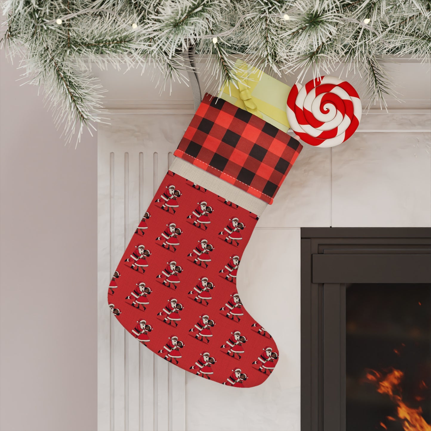 Festive Dog Lover's Christmas Stocking, Holiday Home Decor, Pet Accessory, Custom Stocking for Cats and Dogs, Christmas Gift