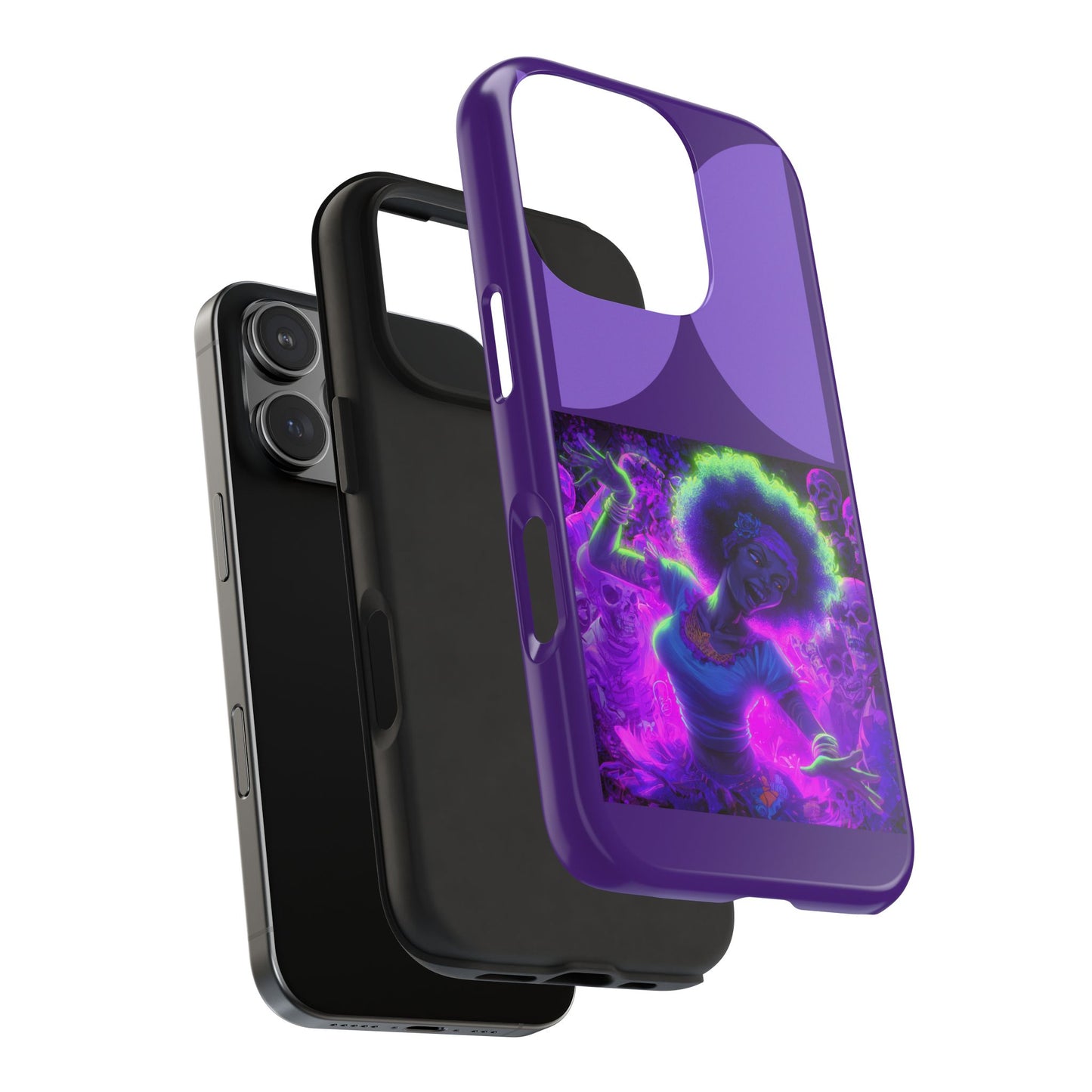 Vibrant Tough Phone Cases | Unique Phone Cover, Halloween Gift, Aesthetic Protection, Trendy Tech Accessory, Skull Design