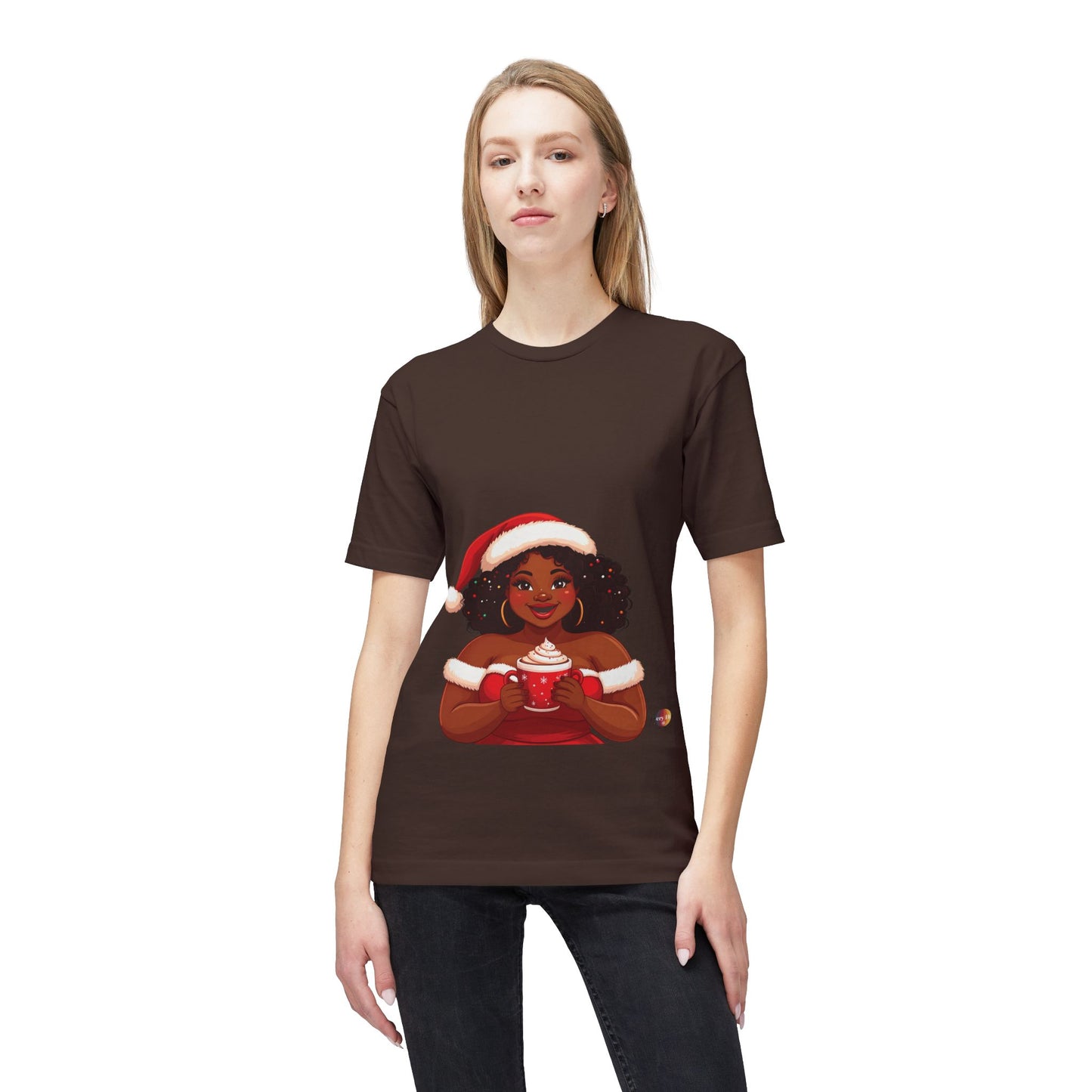 Festive Holiday T-shirt, Christmas shirt, winter t-shirt, gift for her, cozy clothing, seasonal apparel