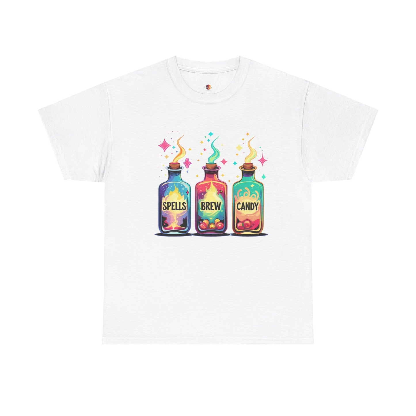 Magical Potion T-Shirt - Spells Brew Candy Design, Cute Halloween Tee, Witchy Apparel, Gift for Magic Lovers, Casual Wear