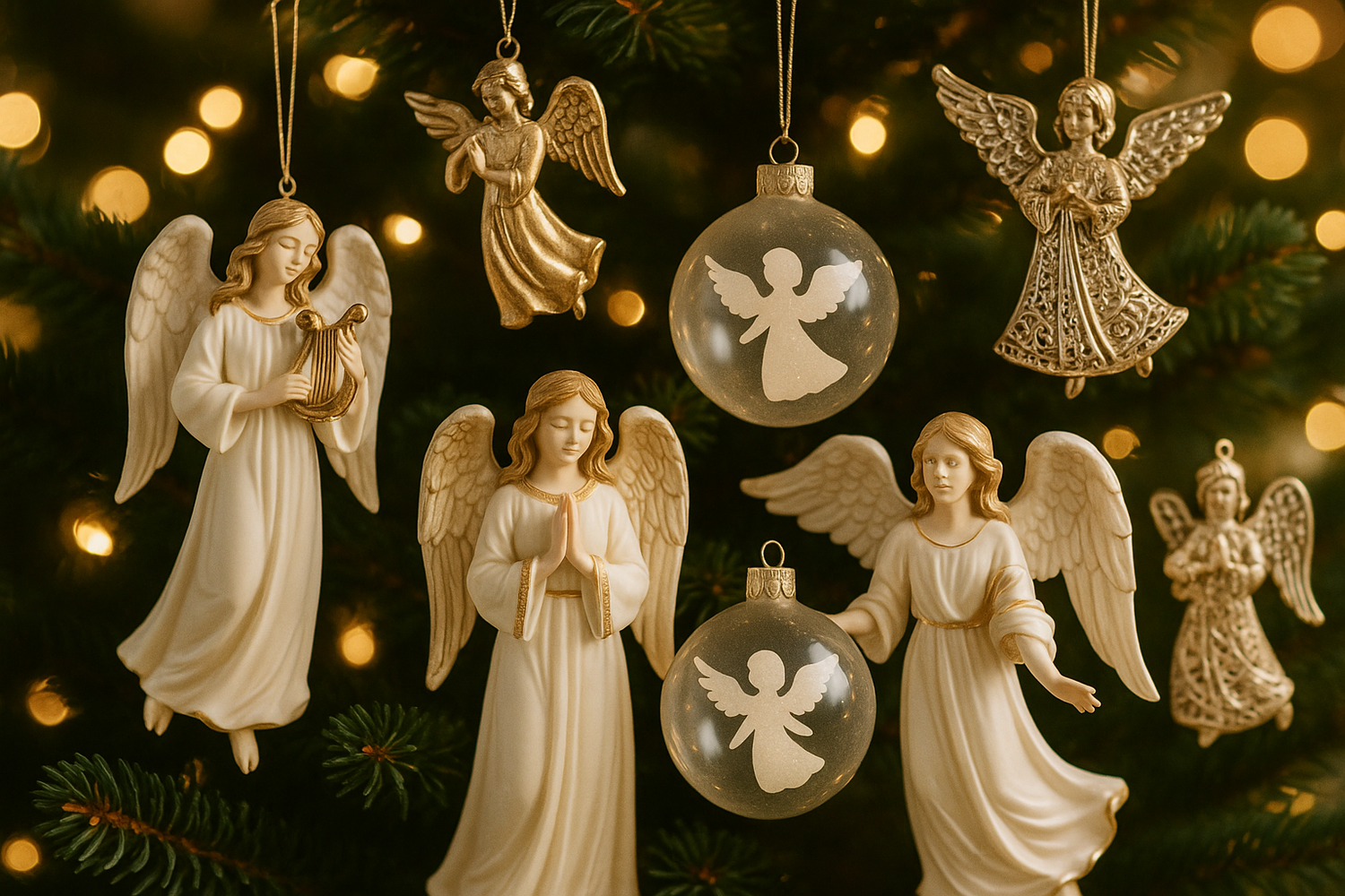 angel themed ornaments