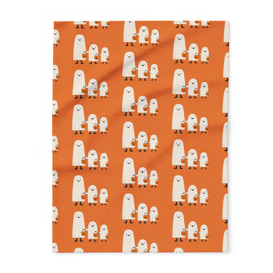 Cozy Arctic Fleece Blanket with Whimsical Characters | Perfect for Chill Nights, Home Decor, Gift, Kids Room, Snuggle Time