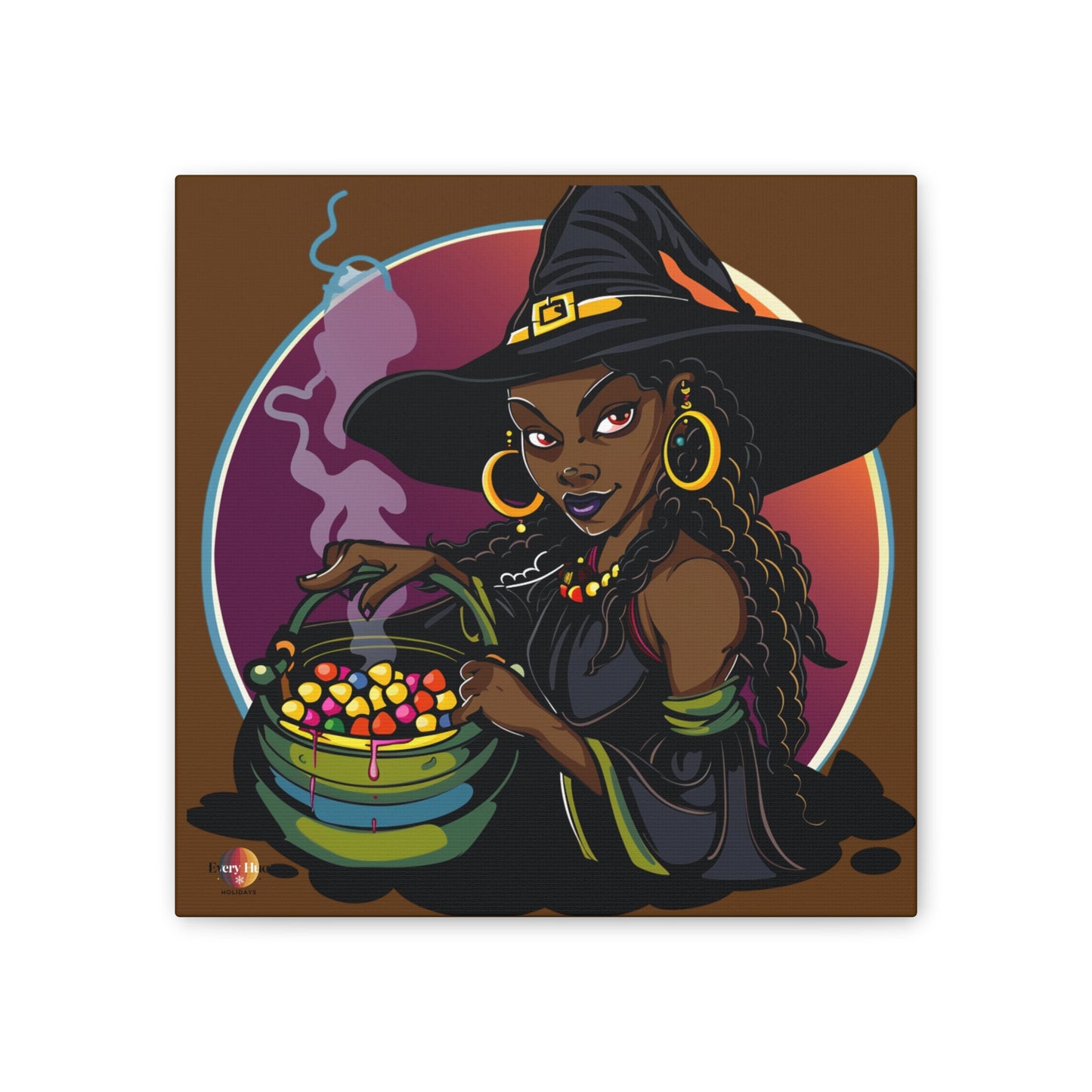 Witchy Canvas Art, Spooky Wall Decor, Halloween Home Decor, Magic Potion Artwork, Witch Decor, Gift for Witch Lovers