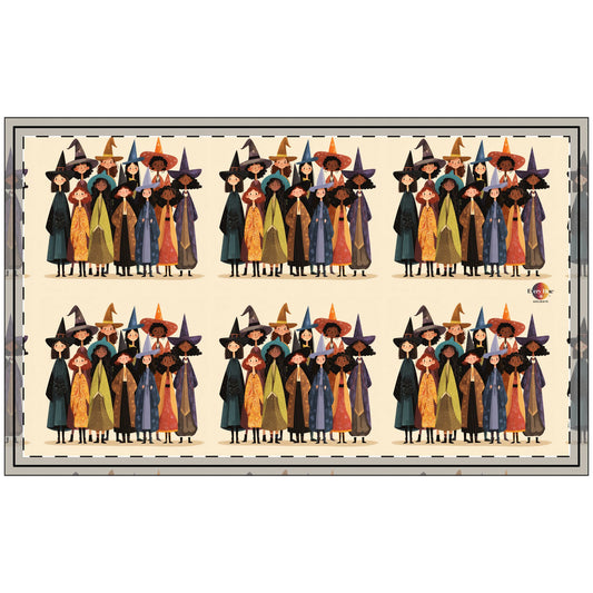 Whimsical Witch Doormat - Halloween Decor, Front Door Mat, Fall Welcome Mat, Seasonal Home Decor, Spooky Entrance Rug