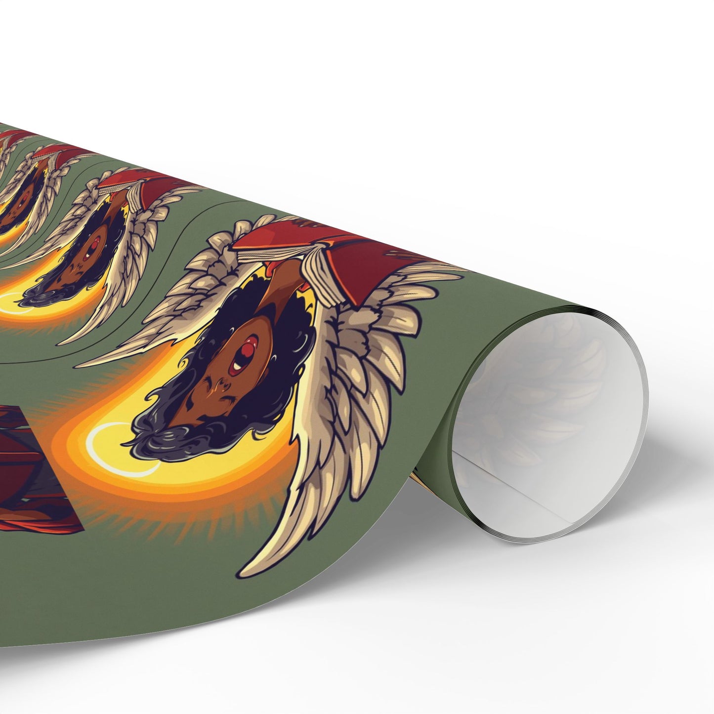 Angelic Themed Wrapping Paper, Unique Gift Wrap for Birthdays, Holidays, Special Occasions, Eco-Friendly, Wrap Your Presents in Style