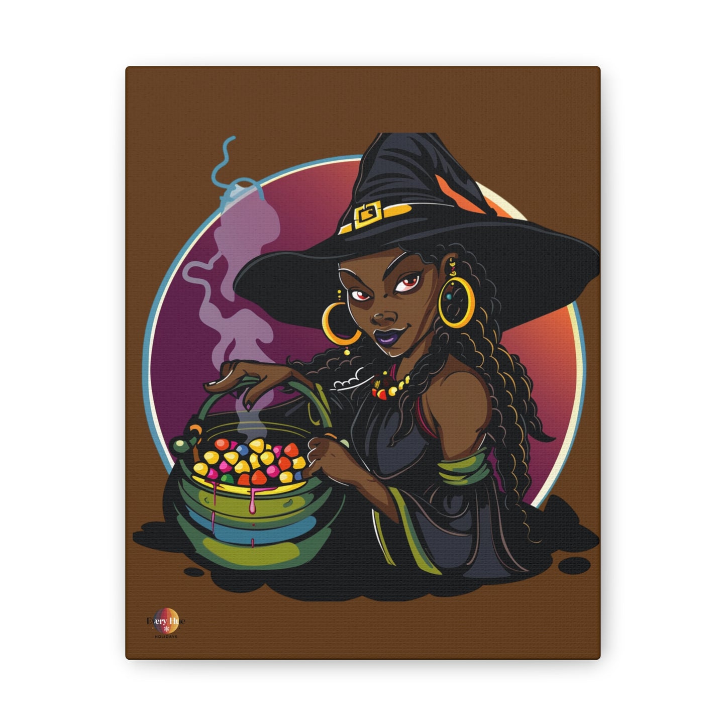 Witchy Canvas Art, Spooky Wall Decor, Halloween Home Decor, Magic Potion Artwork, Witch Decor, Gift for Witch Lovers
