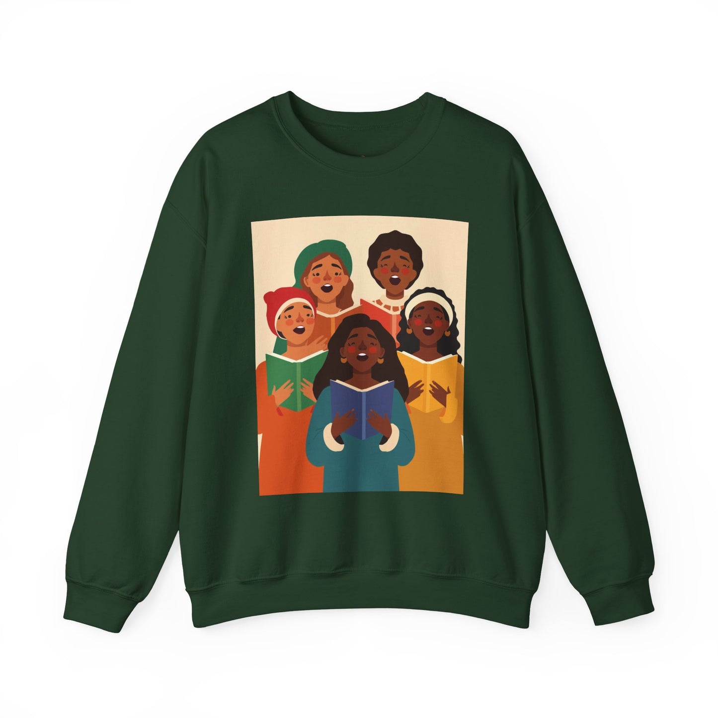 Singing Sisters Cozy Crewneck Sweatshirt - Music Lover Gift for Christmas