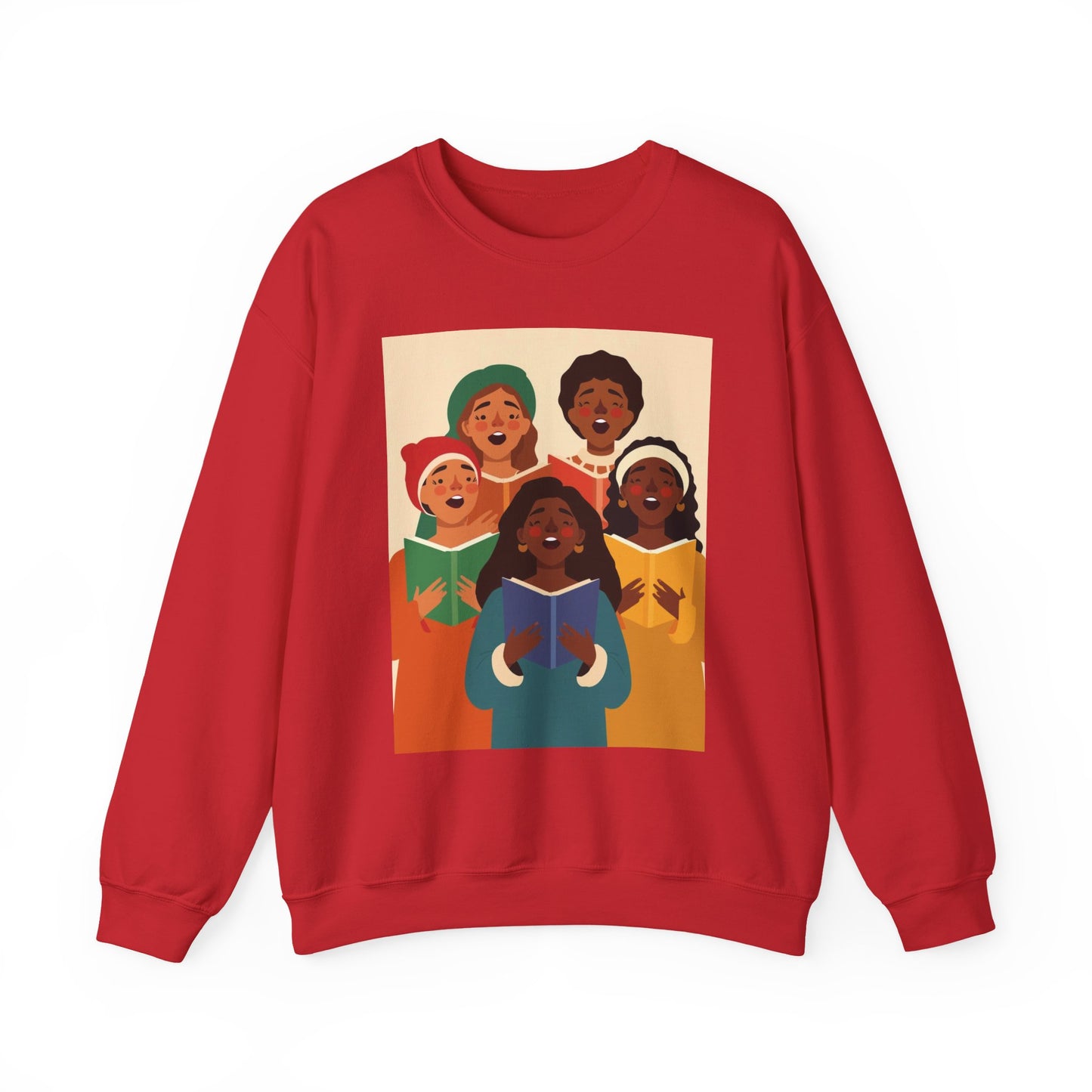 Singing Sisters Cozy Crewneck Sweatshirt - Music Lover Gift for Christmas