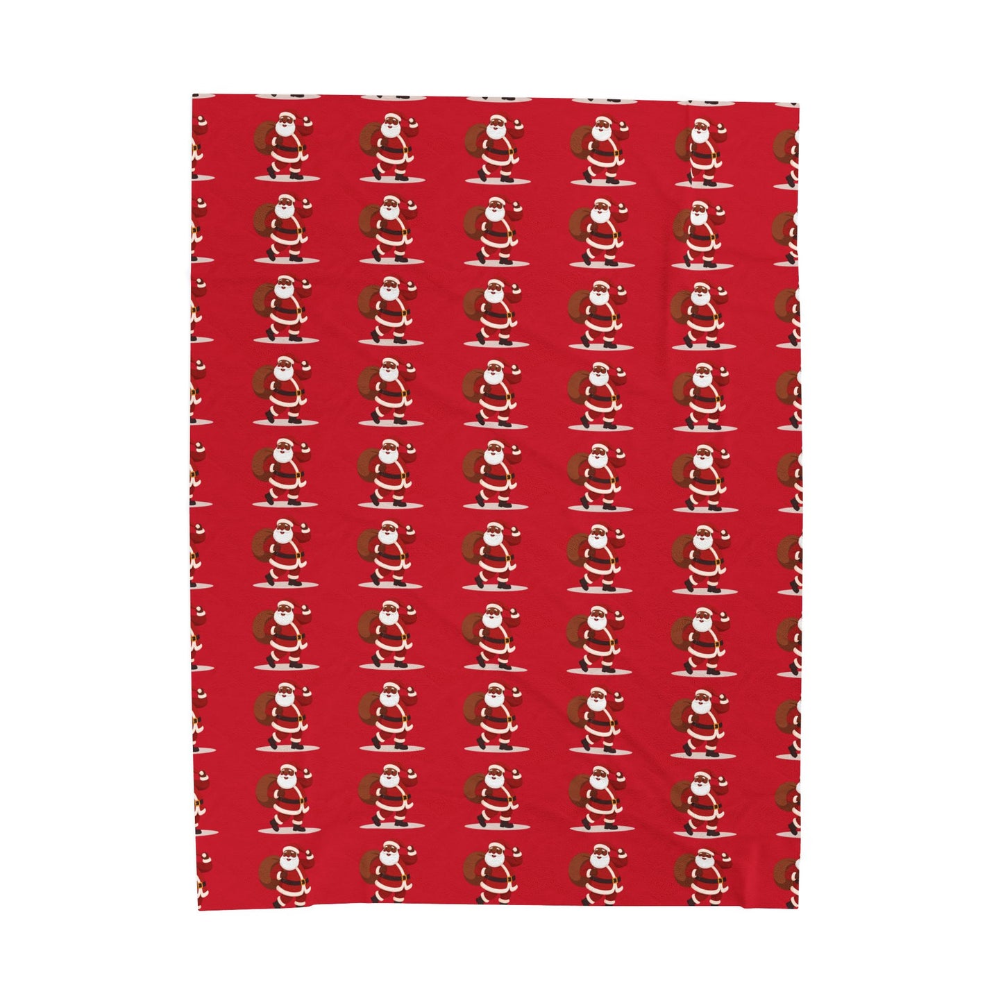 Cozy Christmas Velveteen Plush Blanket, Soft Holiday Throw, Festive Decor for Winter, Perfect Gift for Loved Ones, Santa Design