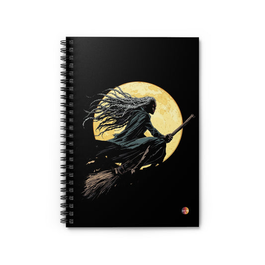 Halloween Themed Spiral Notebook - Perfect for Students, Witches, or Journalers, Magical Gift Idea, School Supplies, Writing Journal, [...]