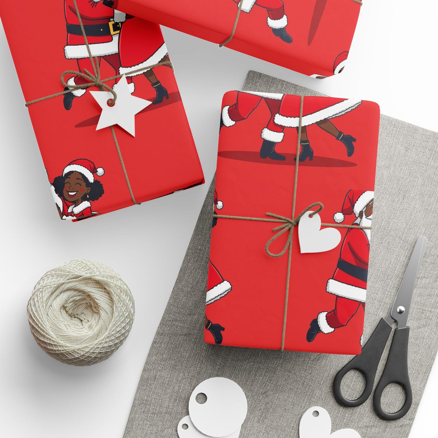 Festive Santa Wrapping Paper - Holiday Gift Wrap for Christmas, Birthday Parties, Celebrations, Eco-Friendly Gift Wrapping, Cute Santa [...]