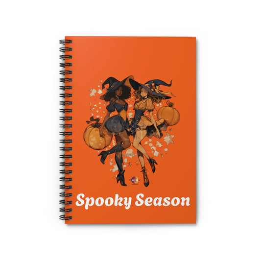 Spooky Season Spiral Notebook - Perfect for Halloween, Journaling, Note Taking, Witchy Vibes, Gift for Witches