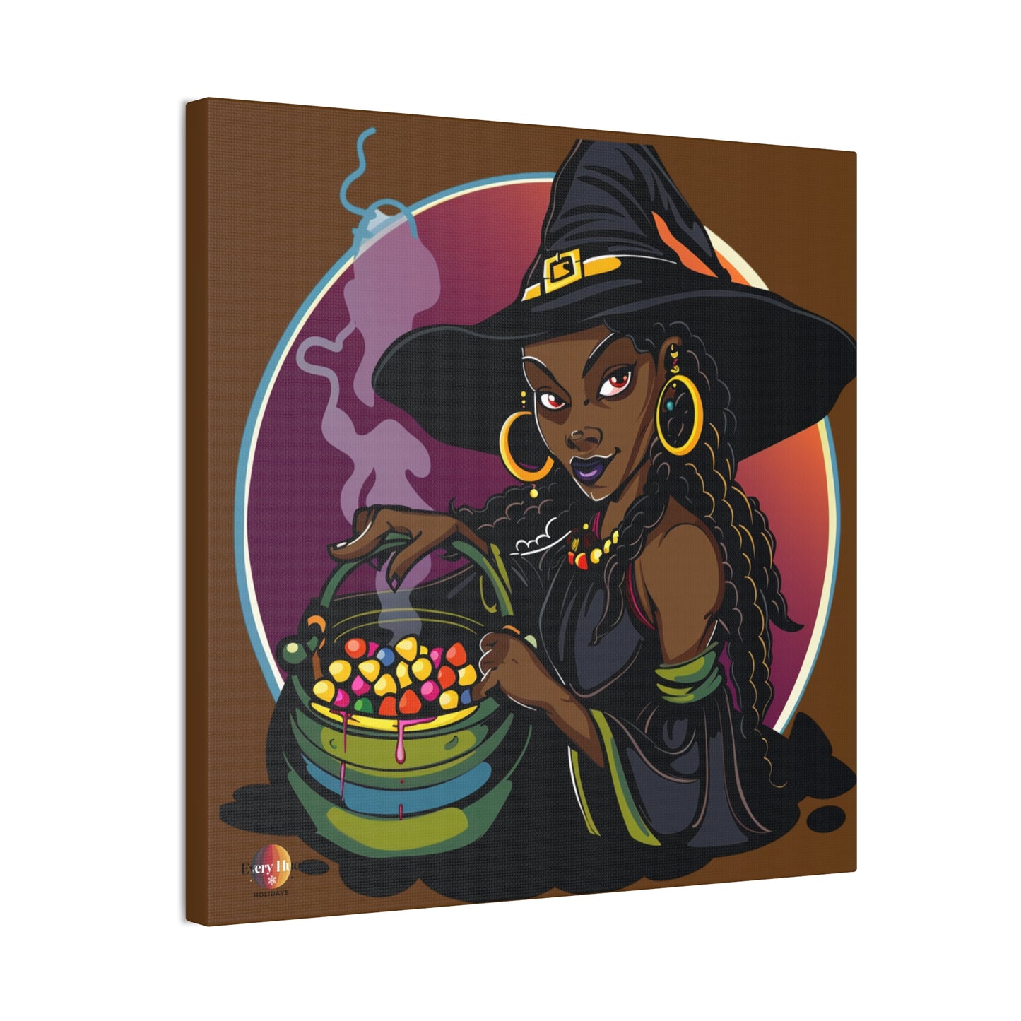 Witchy Canvas Art, Spooky Wall Decor, Halloween Home Decor, Magic Potion Artwork, Witch Decor, Gift for Witch Lovers